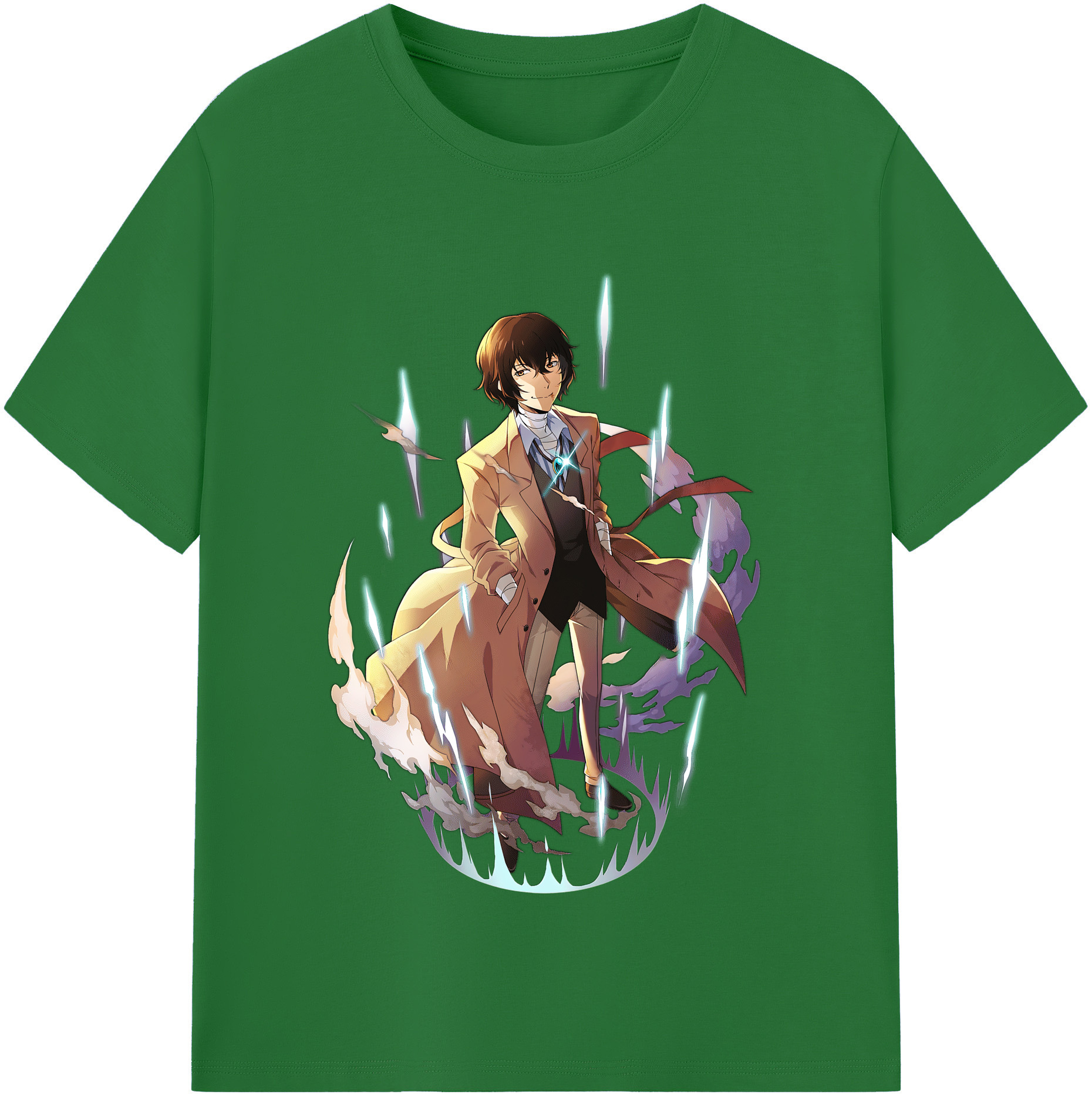 （画像用） 文豪ストレイドッグス Bungo Stray Dogs 綿100％半袖Tシャツ（フロントプリント）