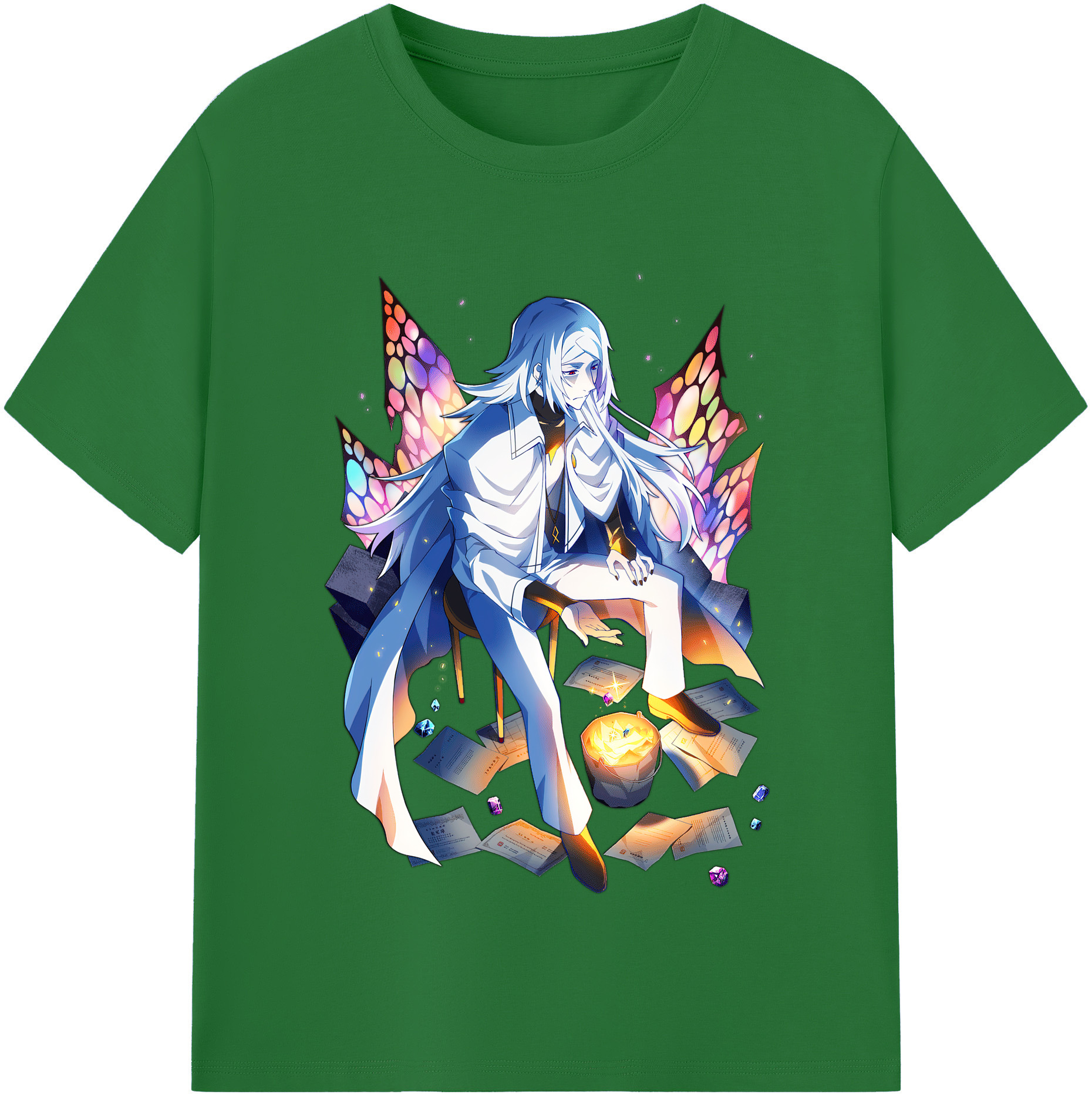 （画像用） 文豪ストレイドッグス Bungo Stray Dogs 綿100％半袖Tシャツ（フロントプリント）