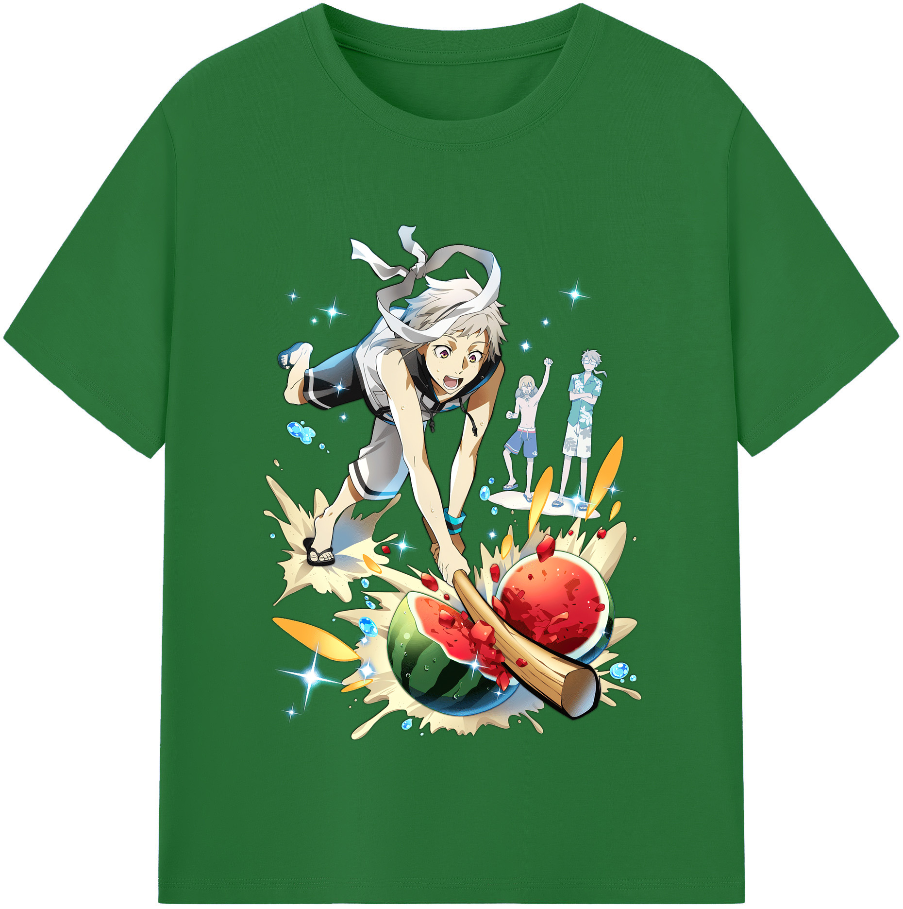 （画像用） 文豪ストレイドッグス Bungo Stray Dogs 綿100％半袖Tシャツ（フロントプリント）