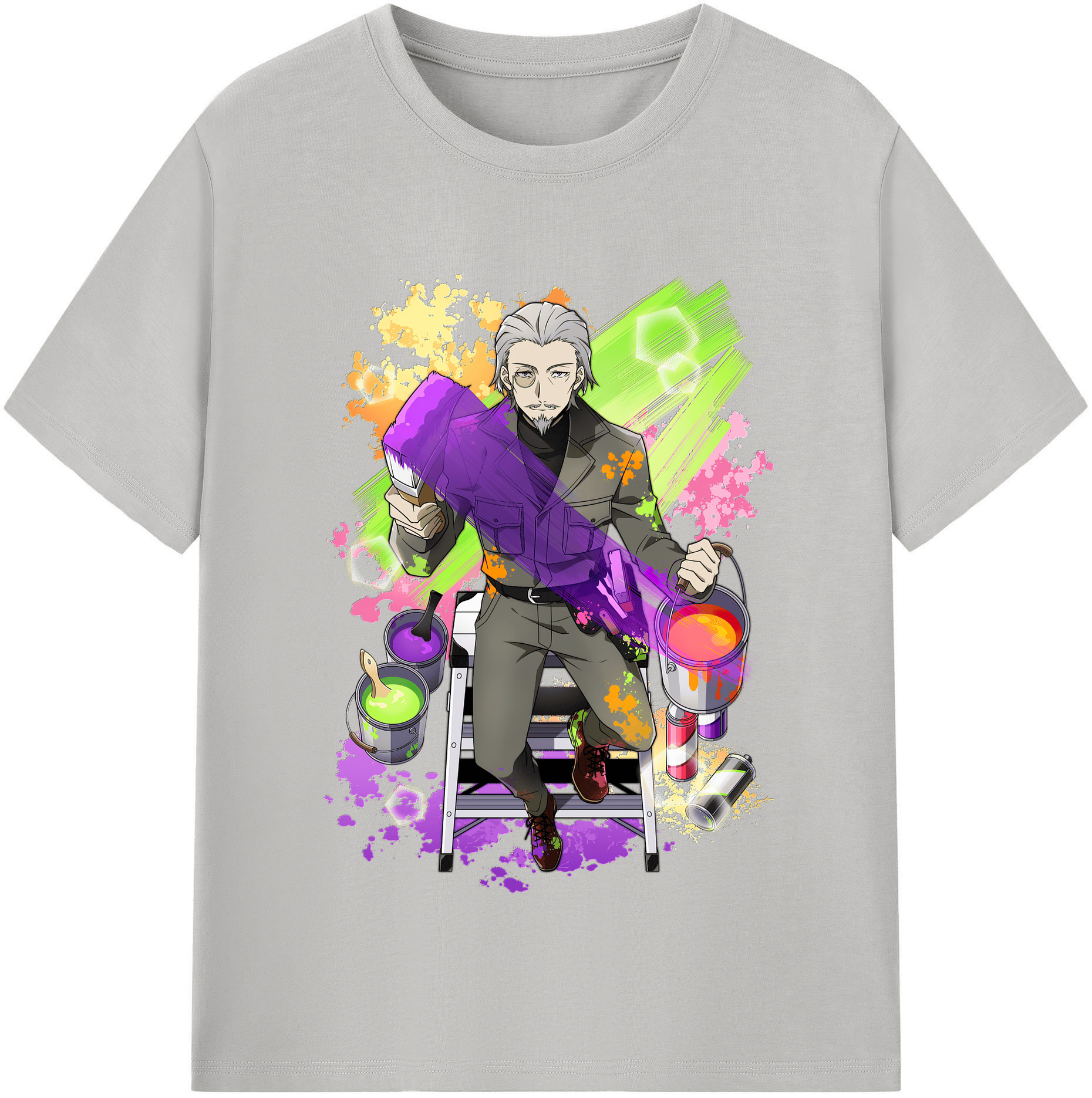 （画像用） 文豪ストレイドッグス Bungo Stray Dogs 綿100％半袖Tシャツ（フロントプリント）
