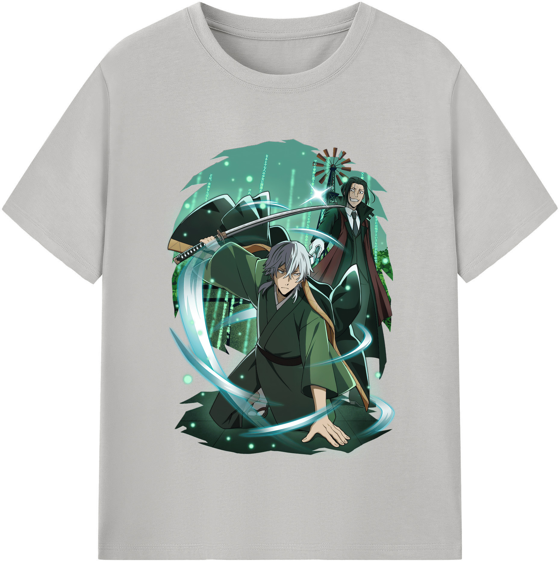 （画像用） 文豪ストレイドッグス Bungo Stray Dogs 綿100％半袖Tシャツ（フロントプリント）