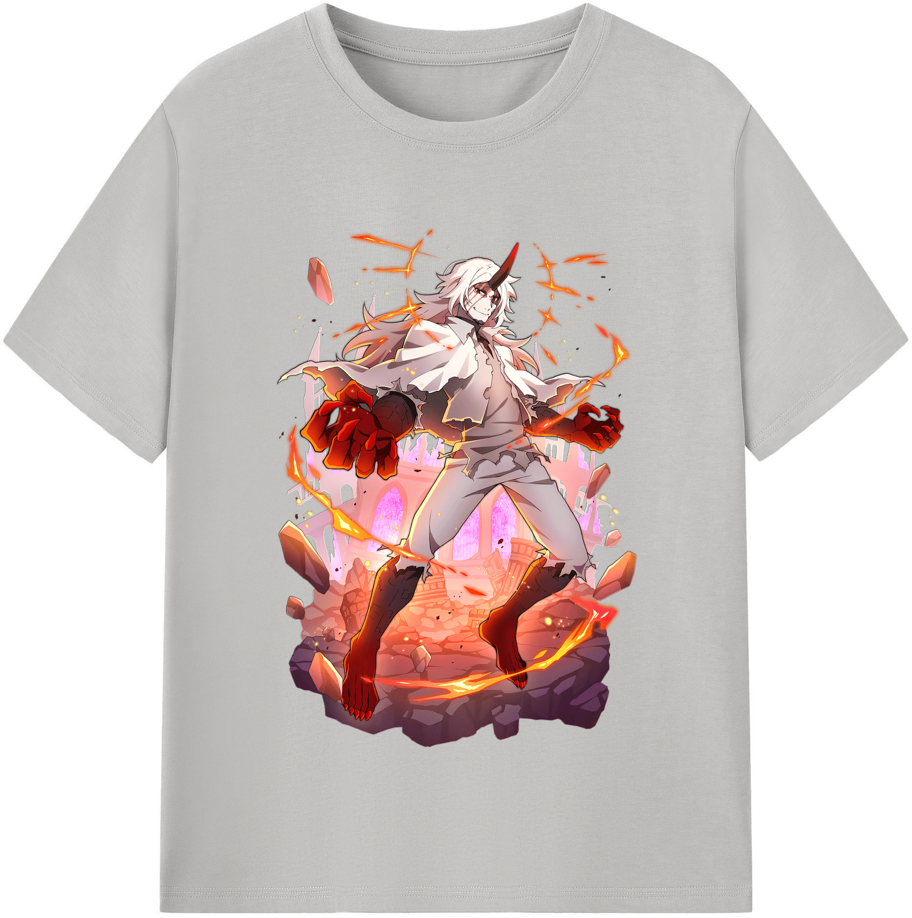 （画像用） 文豪ストレイドッグス Bungo Stray Dogs 綿100％半袖Tシャツ（フロントプリント）