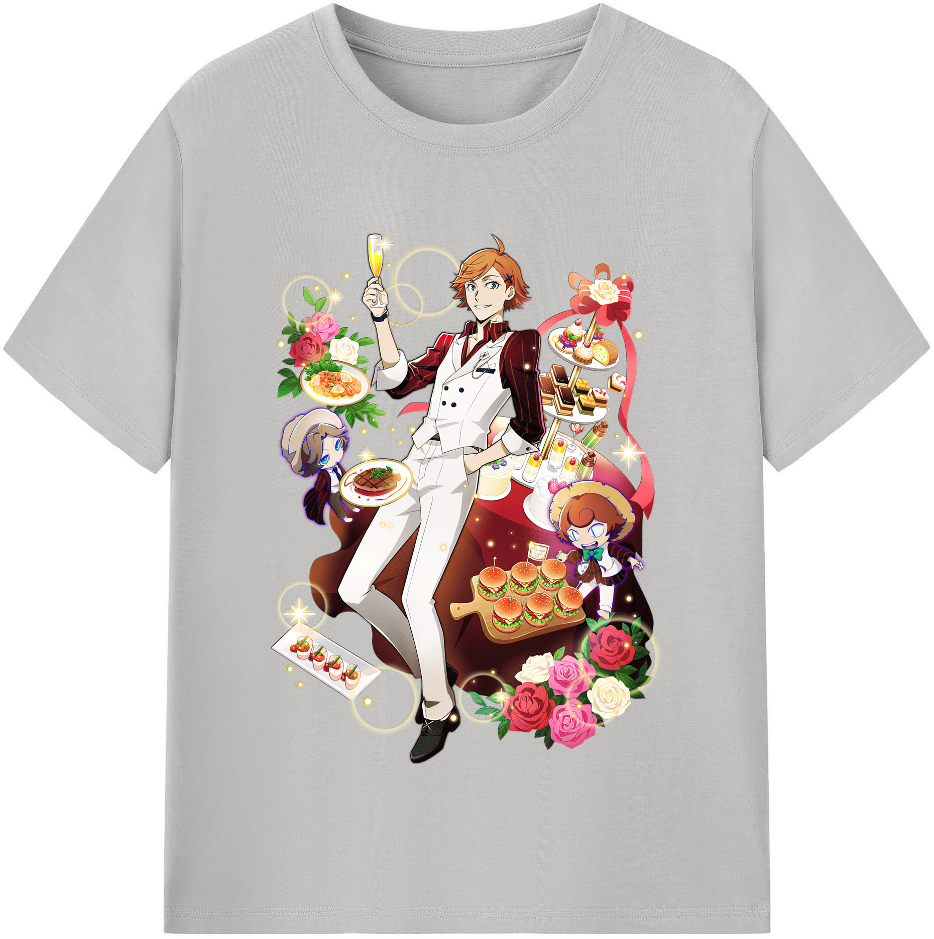 （画像用） 文豪ストレイドッグス Bungo Stray Dogs 綿100％半袖Tシャツ（フロントプリント）