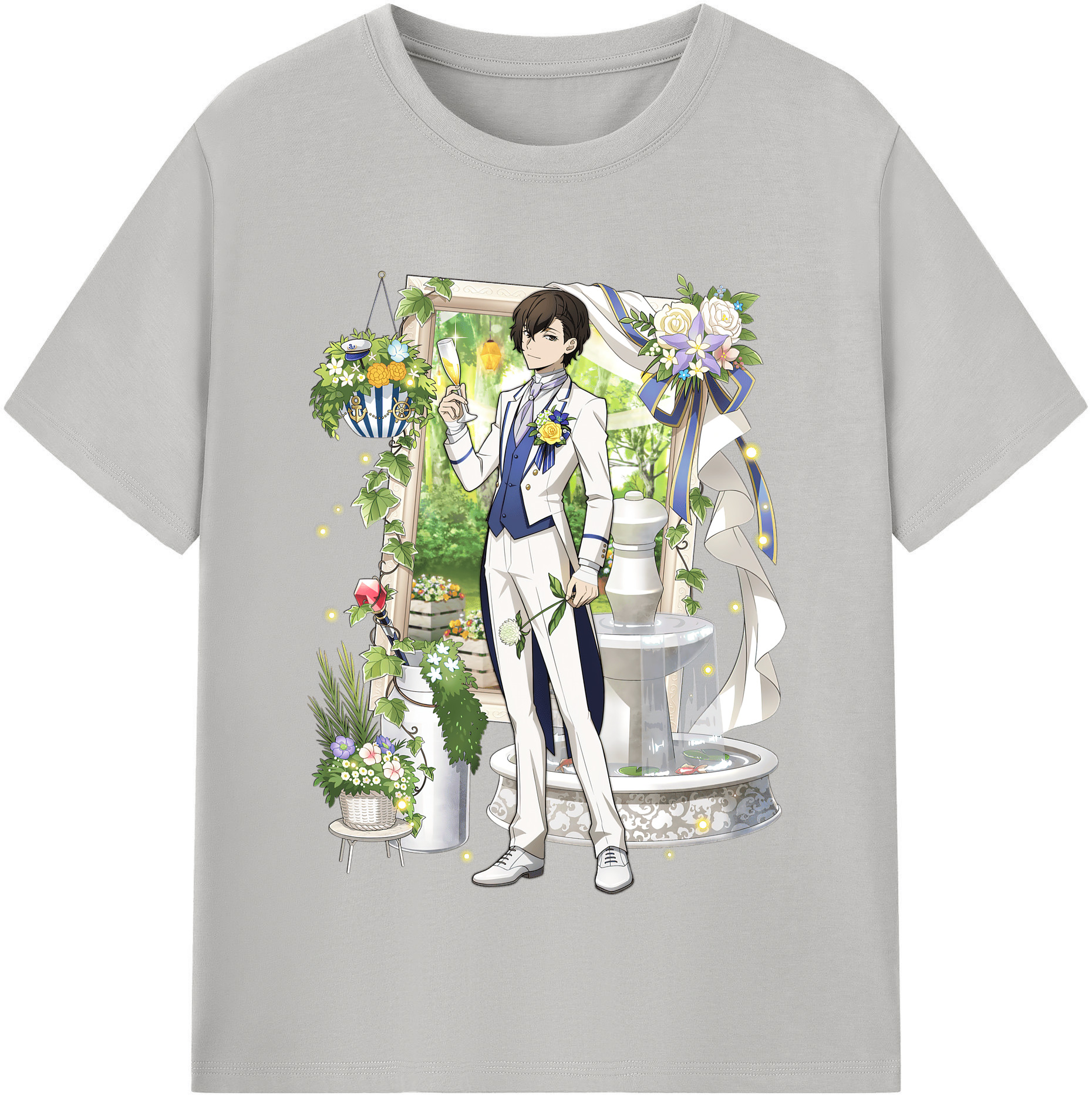 （画像用） 文豪ストレイドッグス Bungo Stray Dogs 綿100％半袖Tシャツ（フロントプリント）