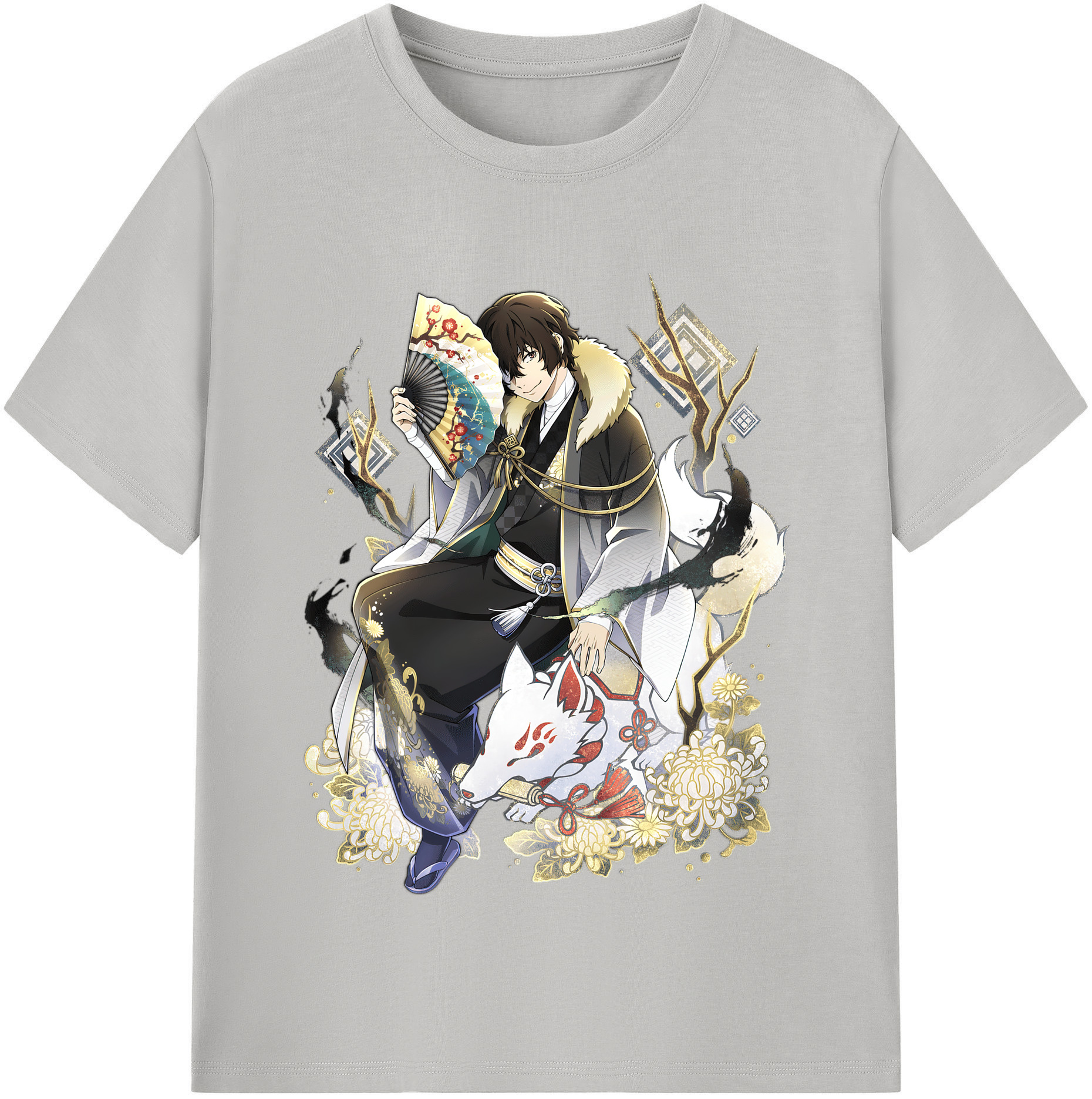 （画像用） 文豪ストレイドッグス Bungo Stray Dogs 綿100％半袖Tシャツ（フロントプリント）