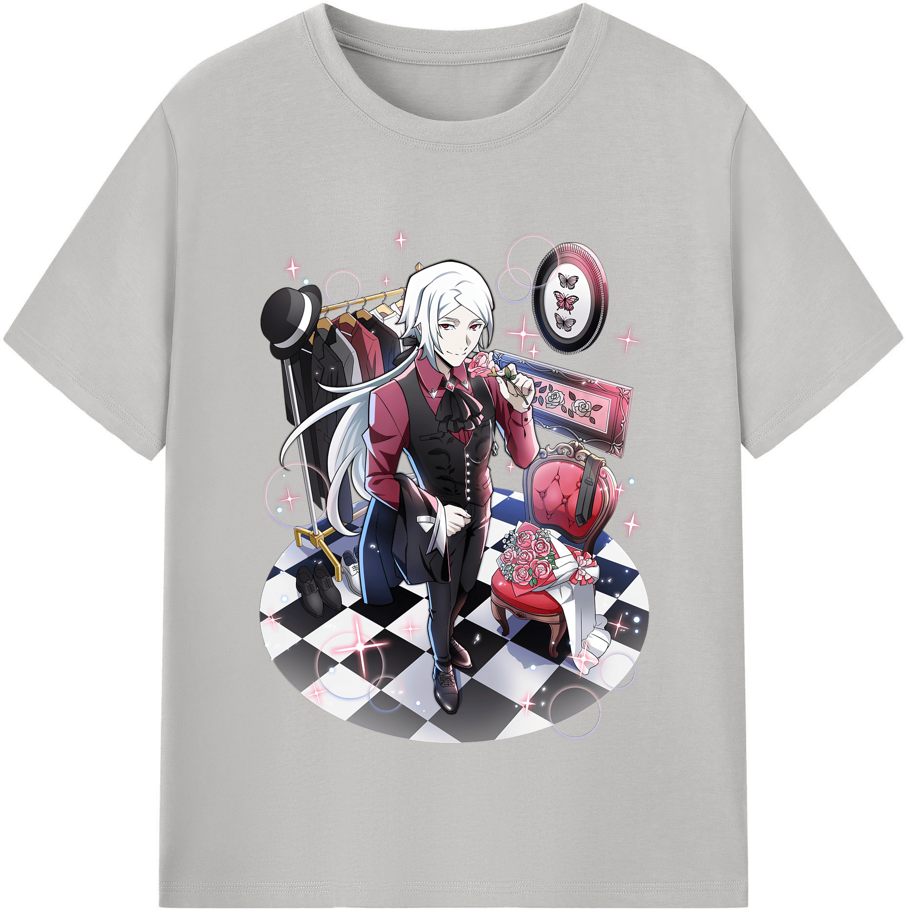 （画像用） 文豪ストレイドッグス Bungo Stray Dogs 綿100％半袖Tシャツ（フロントプリント）