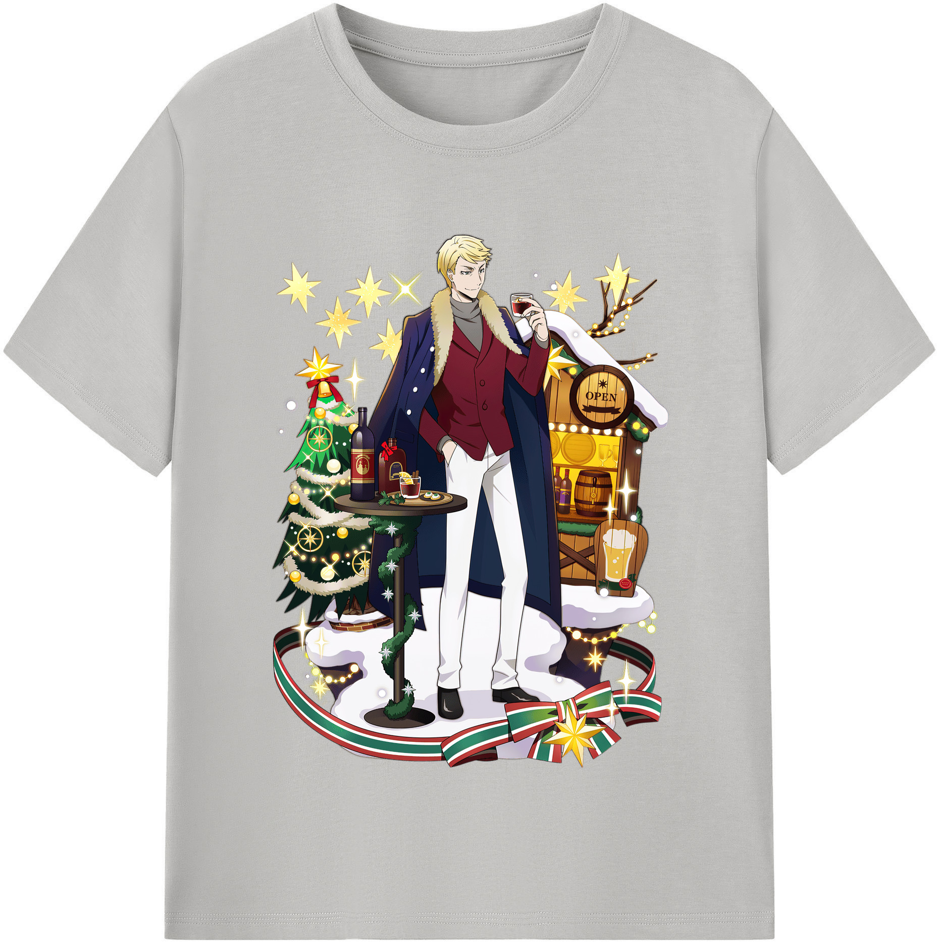 （画像用） 文豪ストレイドッグス Bungo Stray Dogs 綿100％半袖Tシャツ（フロントプリント）