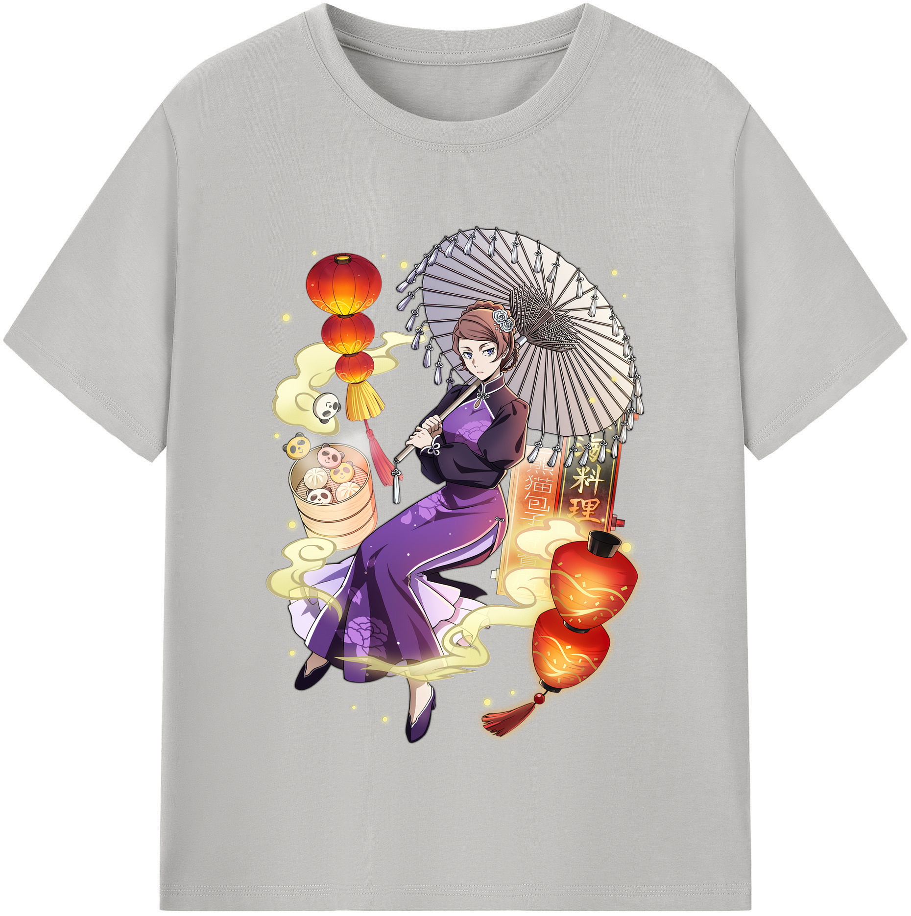 （画像用） 文豪ストレイドッグス Bungo Stray Dogs 綿100％半袖Tシャツ（フロントプリント）