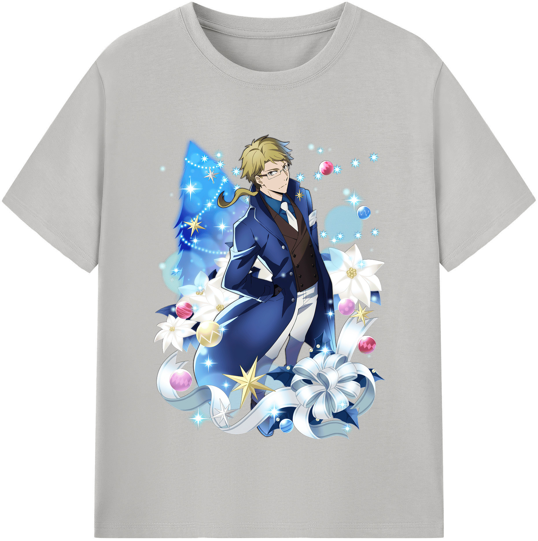 （画像用） 文豪ストレイドッグス Bungo Stray Dogs 綿100％半袖Tシャツ（フロントプリント）