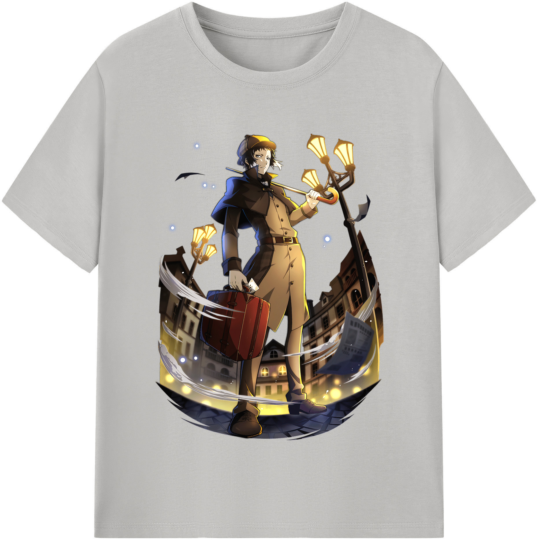 （画像用） 文豪ストレイドッグス Bungo Stray Dogs 綿100％半袖Tシャツ（フロントプリント）