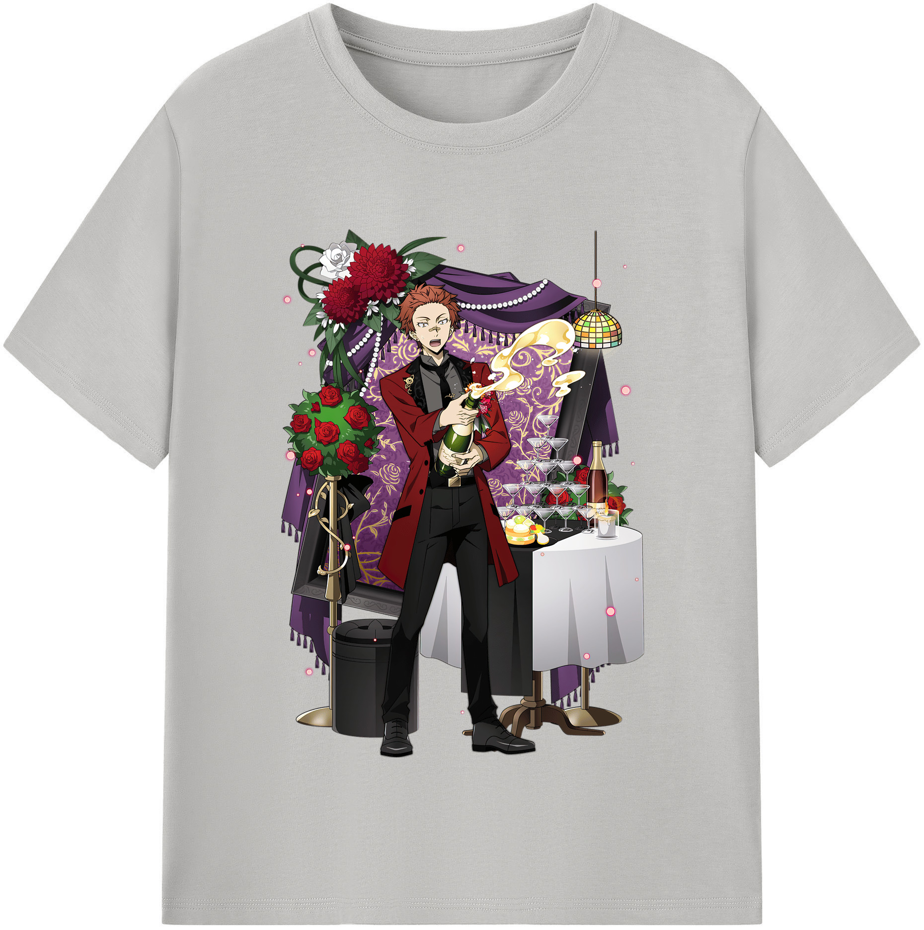（画像用） 文豪ストレイドッグス Bungo Stray Dogs 綿100％半袖Tシャツ（フロントプリント）