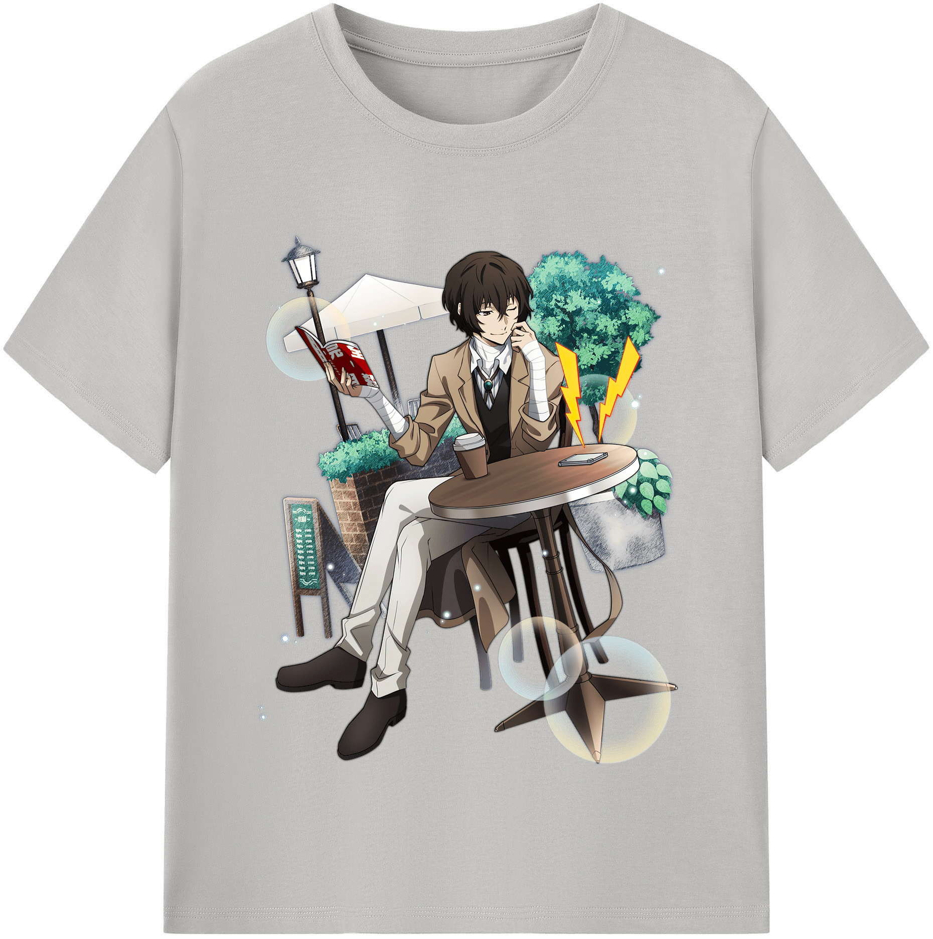 （画像用） 文豪ストレイドッグス Bungo Stray Dogs 綿100％半袖Tシャツ（フロントプリント）