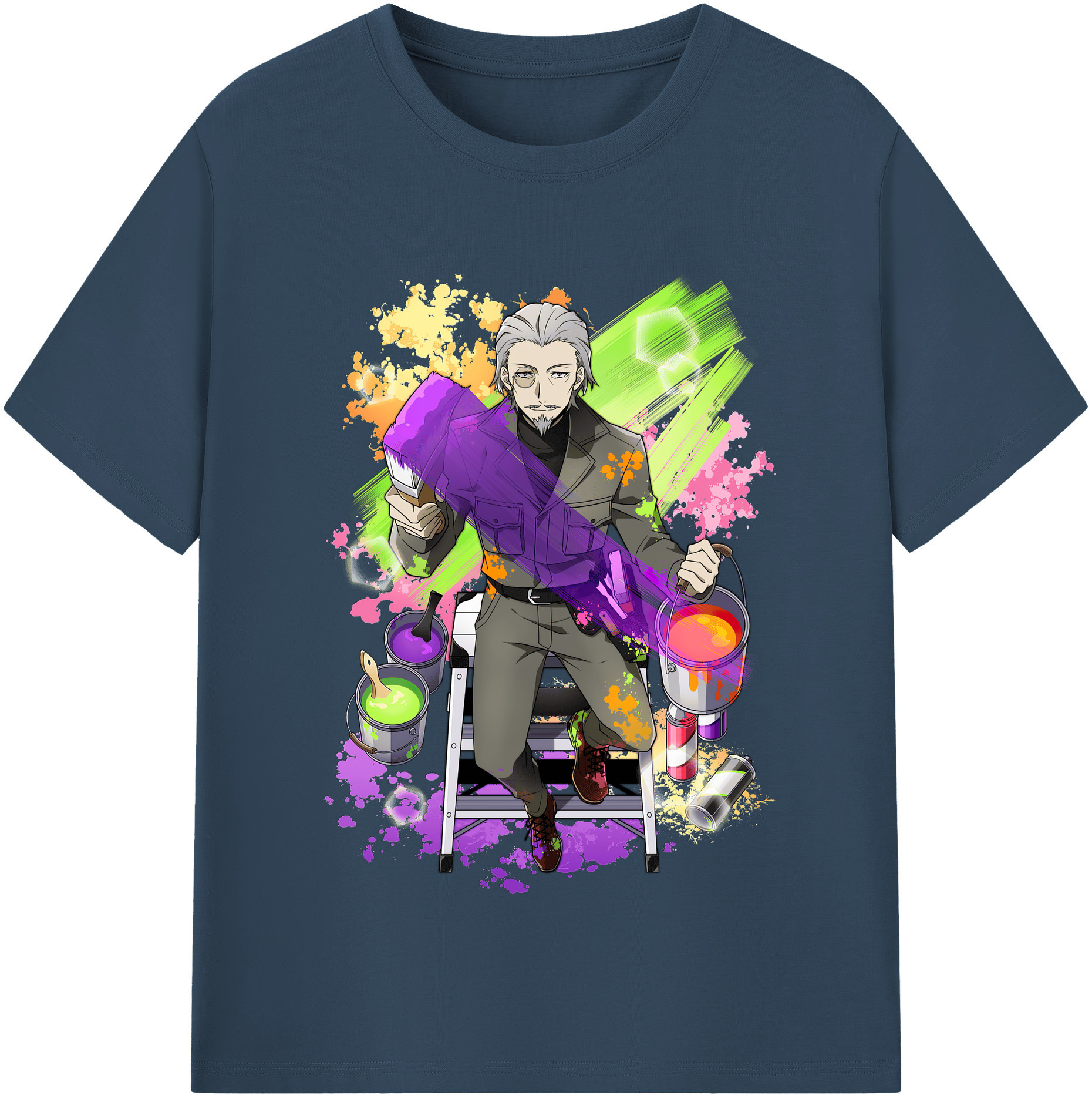 （画像用） 文豪ストレイドッグス Bungo Stray Dogs 綿100％半袖Tシャツ（フロントプリント）
