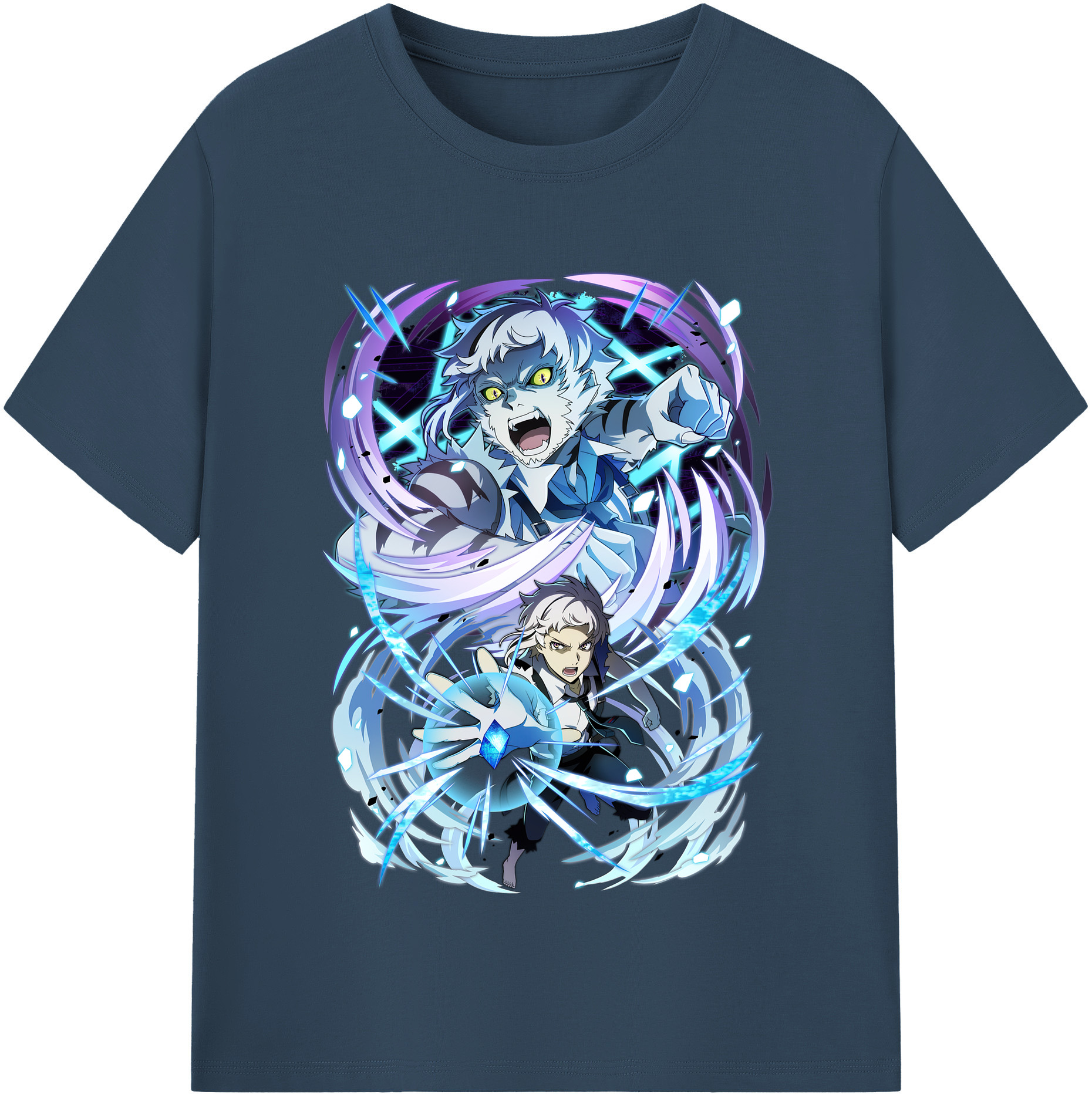 （画像用） 文豪ストレイドッグス Bungo Stray Dogs 綿100％半袖Tシャツ（フロントプリント）