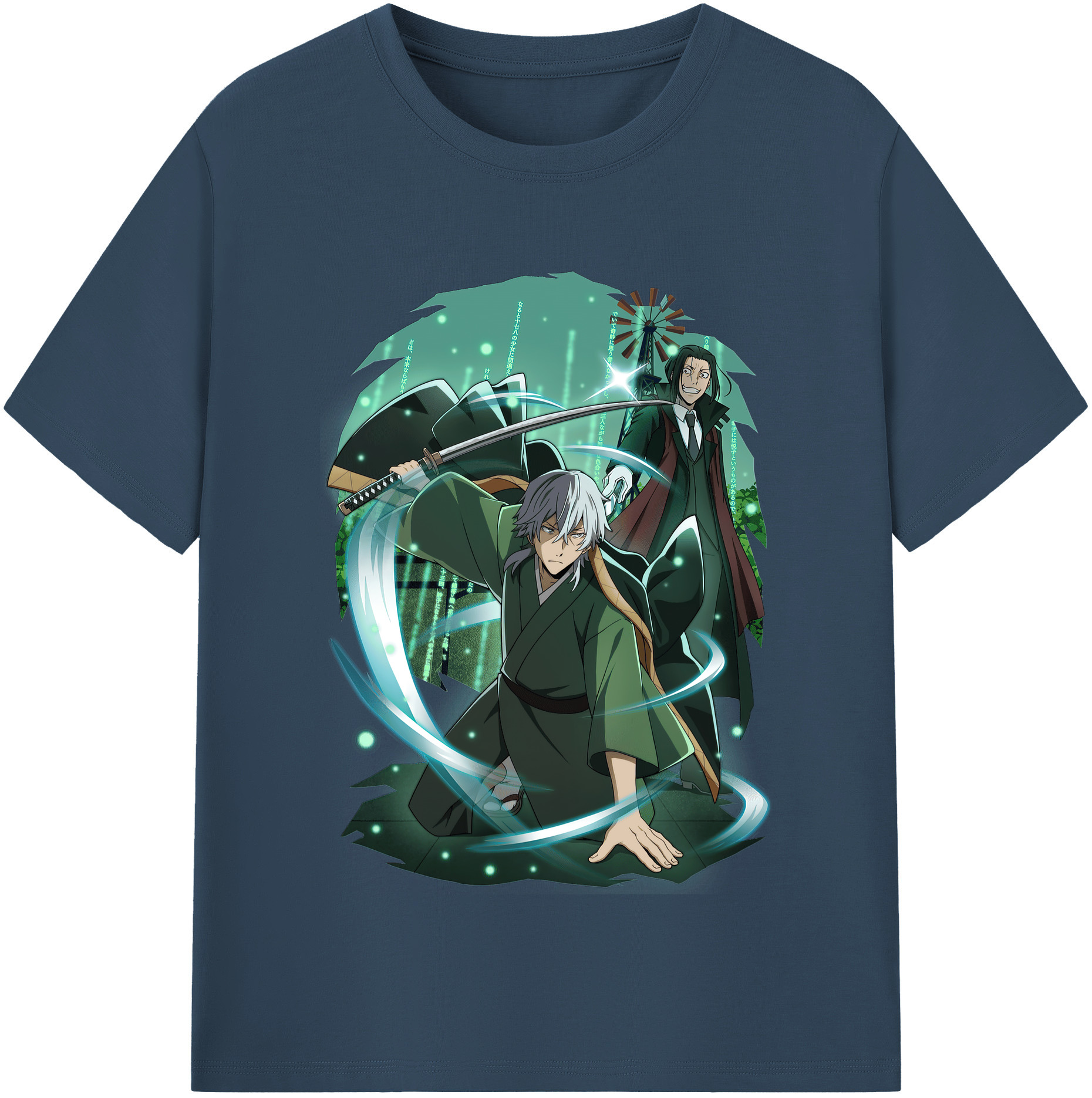 （画像用） 文豪ストレイドッグス Bungo Stray Dogs 綿100％半袖Tシャツ（フロントプリント）