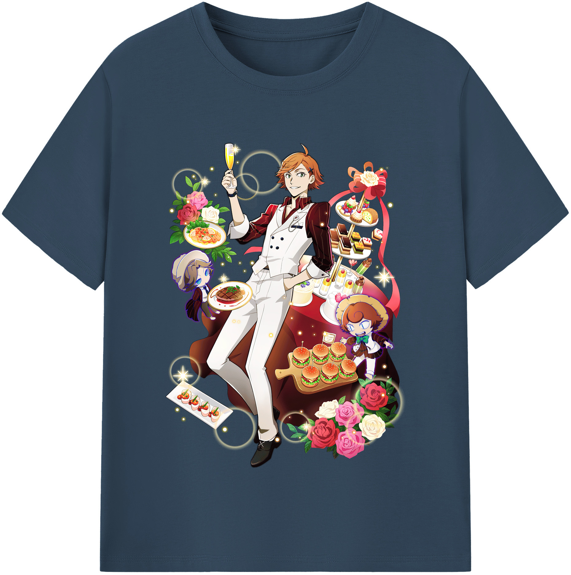 （画像用） 文豪ストレイドッグス Bungo Stray Dogs 綿100％半袖Tシャツ（フロントプリント）