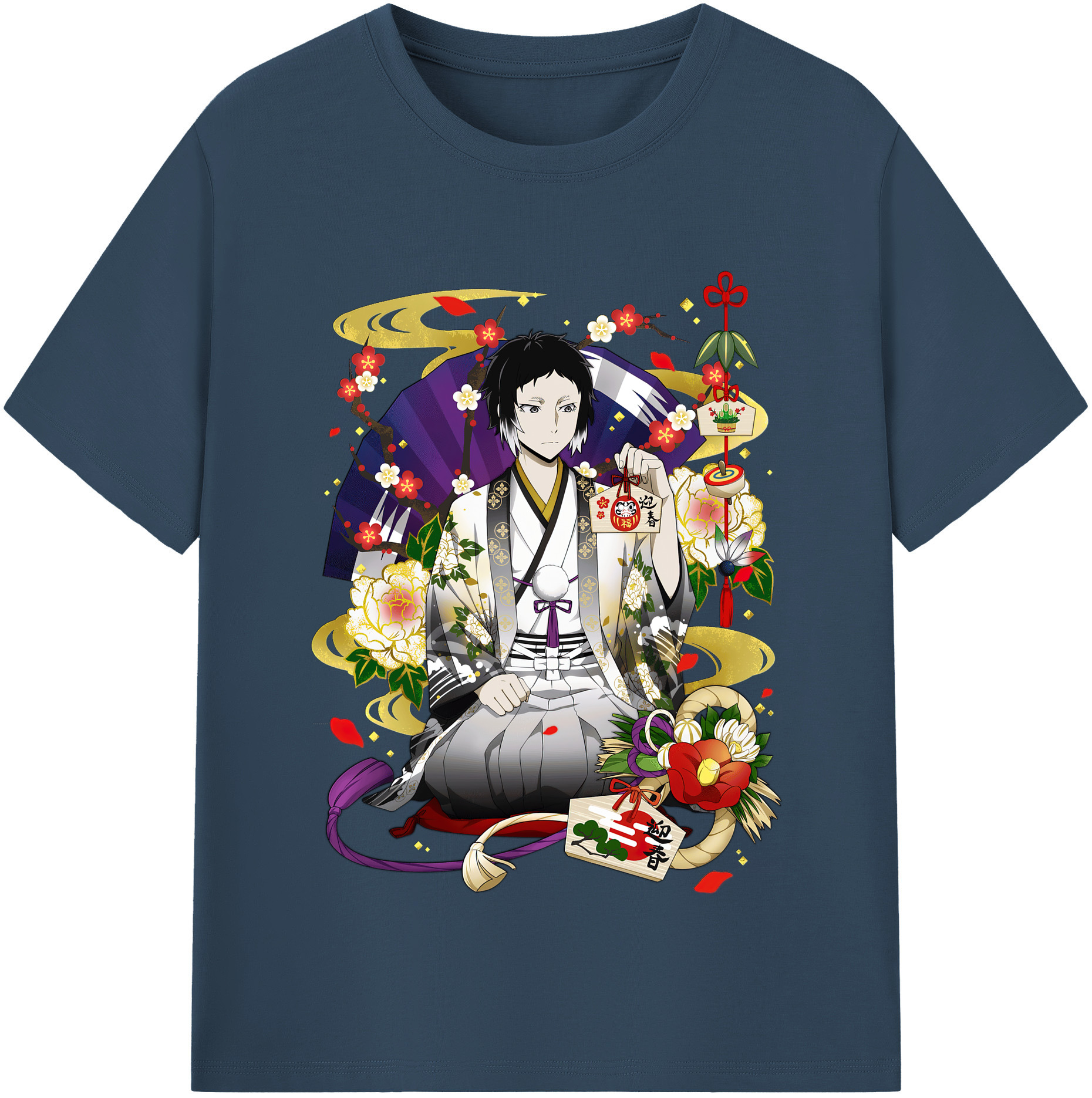 （画像用） 文豪ストレイドッグス Bungo Stray Dogs 綿100％半袖Tシャツ（フロントプリント）