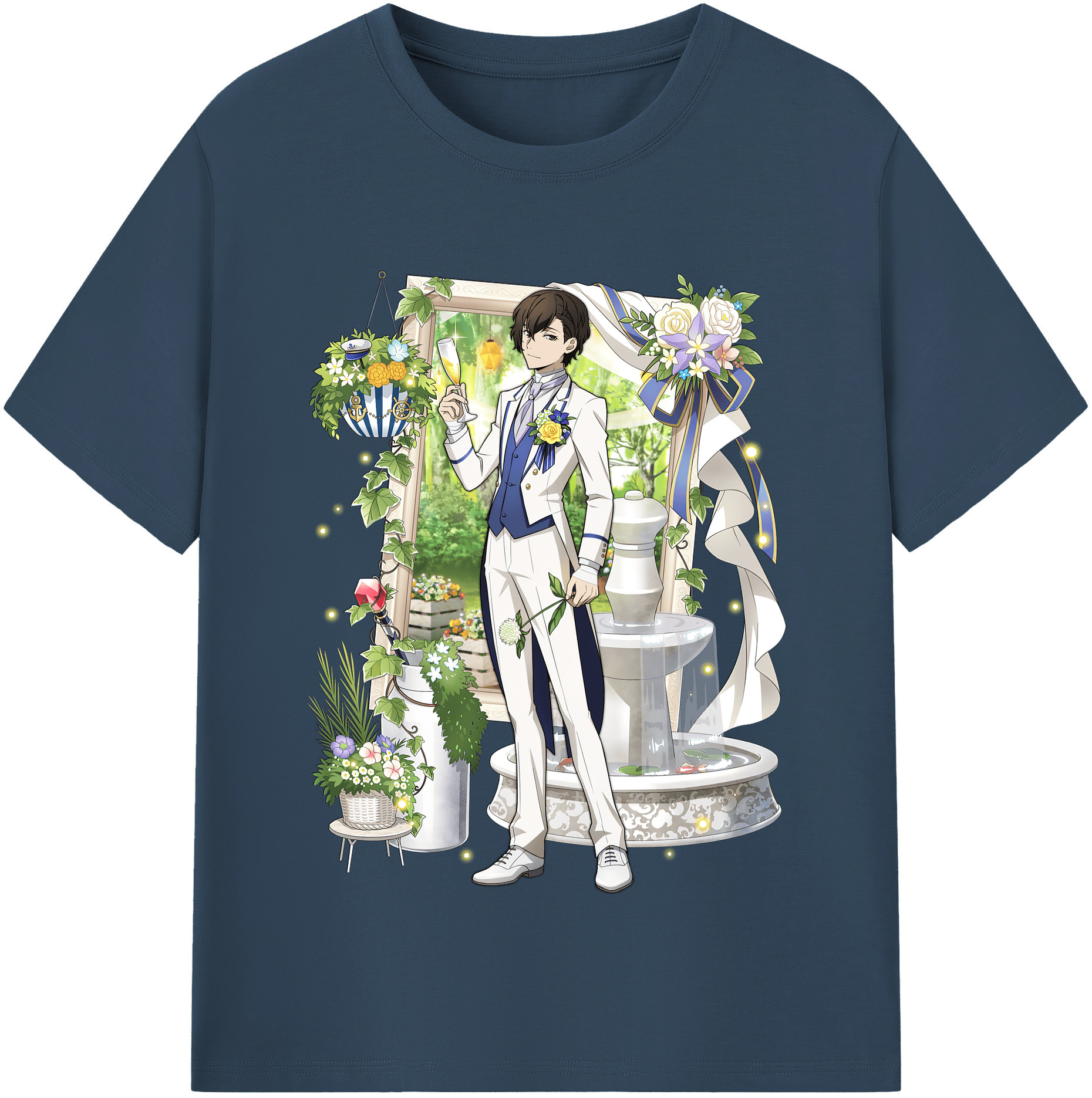 （画像用） 文豪ストレイドッグス Bungo Stray Dogs 綿100％半袖Tシャツ（フロントプリント）