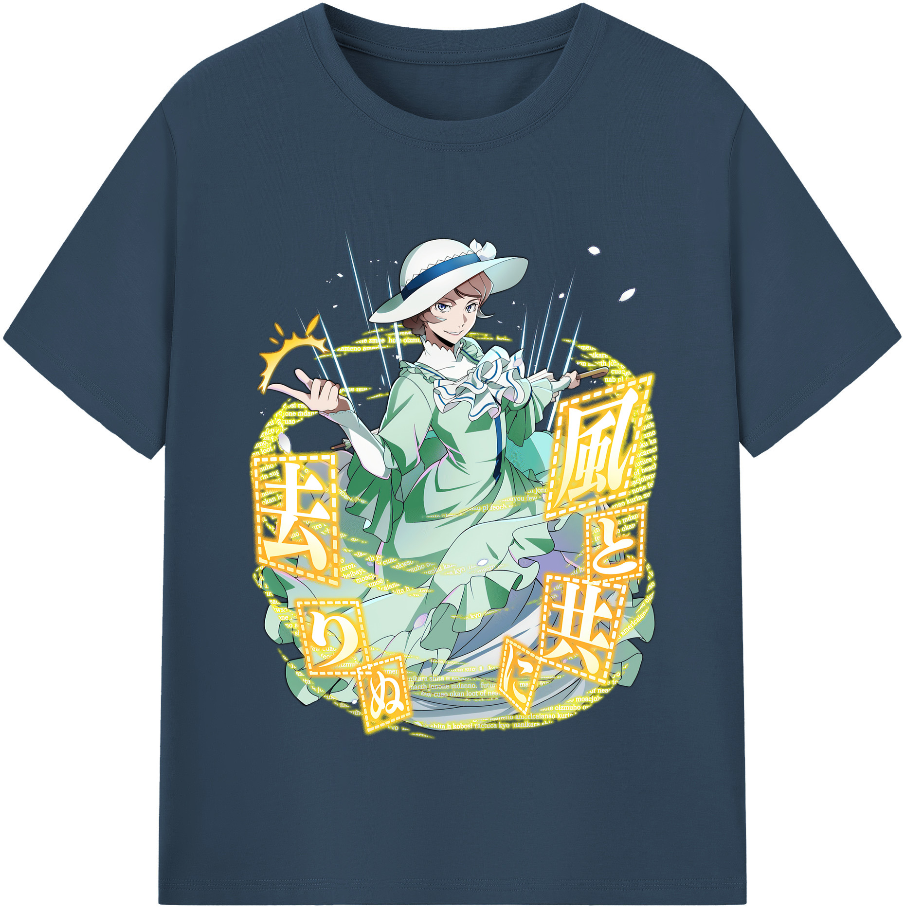 （画像用） 文豪ストレイドッグス Bungo Stray Dogs 綿100％半袖Tシャツ（フロントプリント）