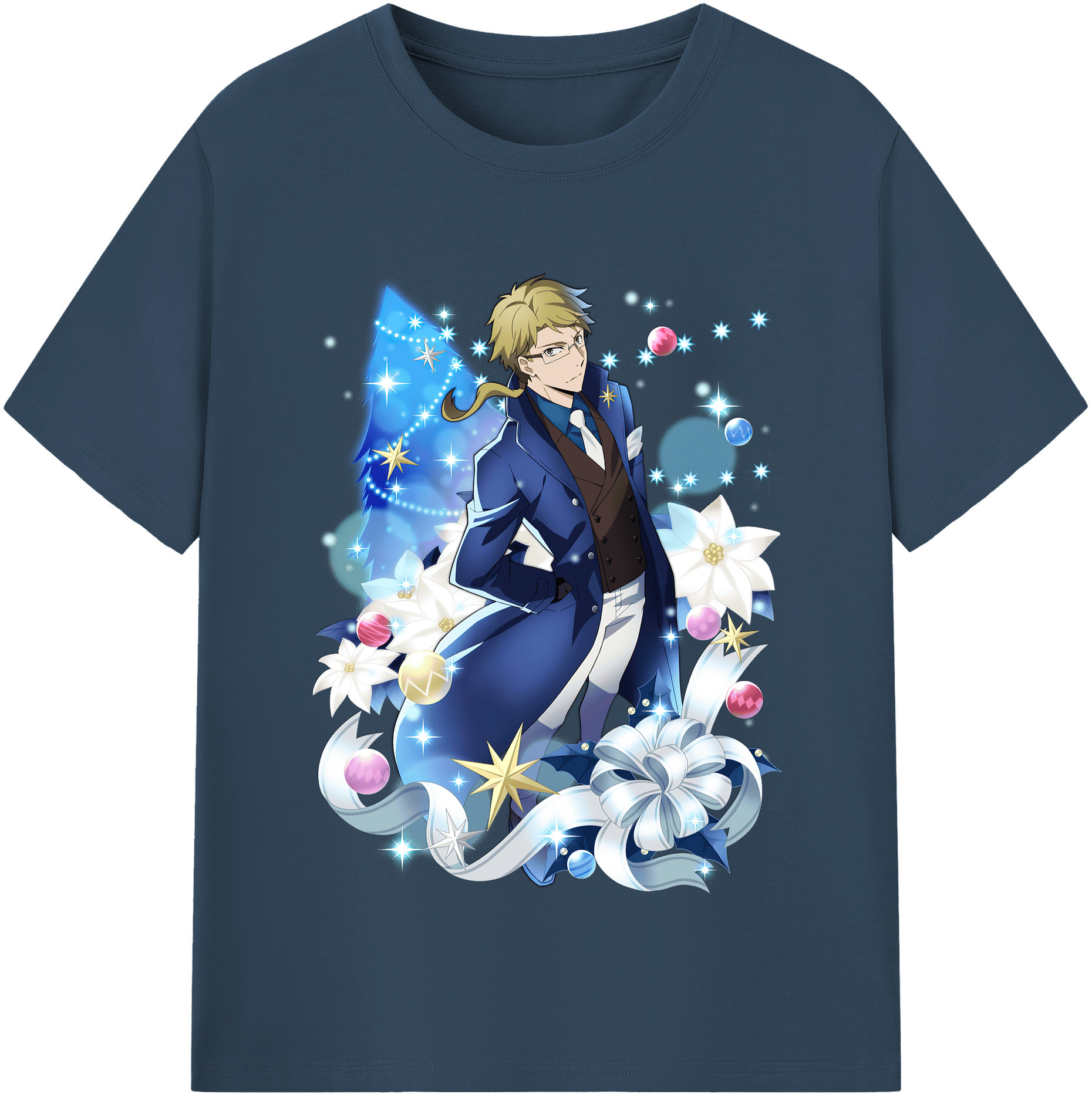 （画像用） 文豪ストレイドッグス Bungo Stray Dogs 綿100％半袖Tシャツ（フロントプリント）