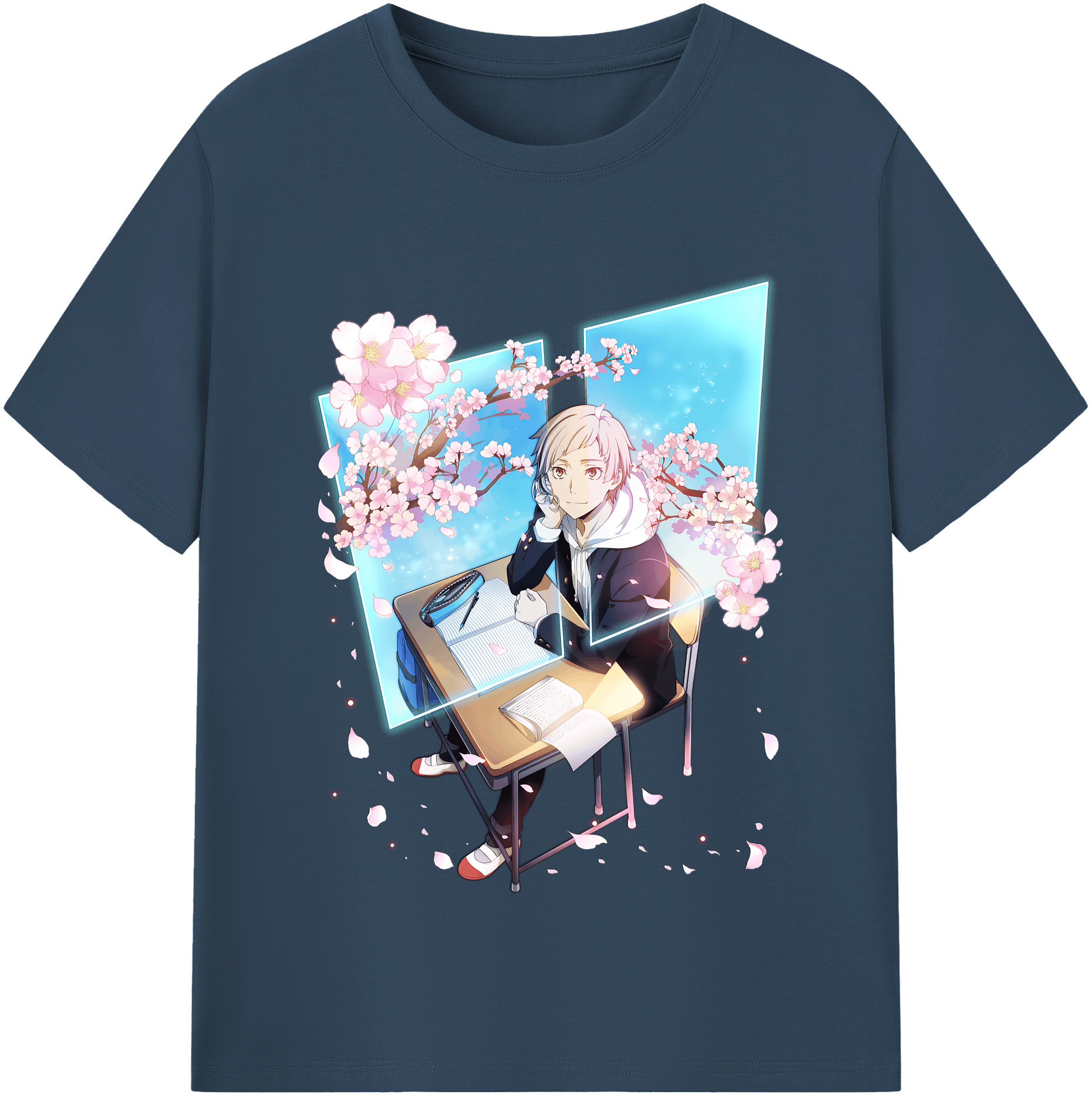 （画像用） 文豪ストレイドッグス Bungo Stray Dogs 綿100％半袖Tシャツ（フロントプリント）