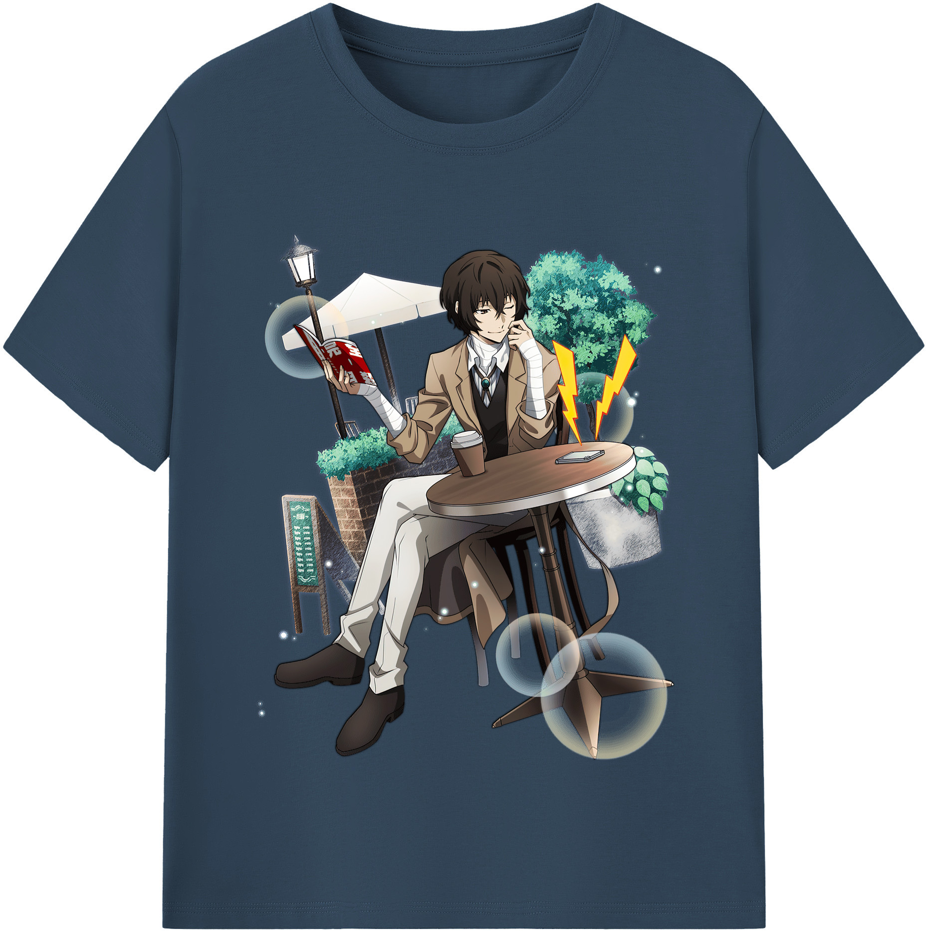 （画像用） 文豪ストレイドッグス Bungo Stray Dogs 綿100％半袖Tシャツ（フロントプリント）