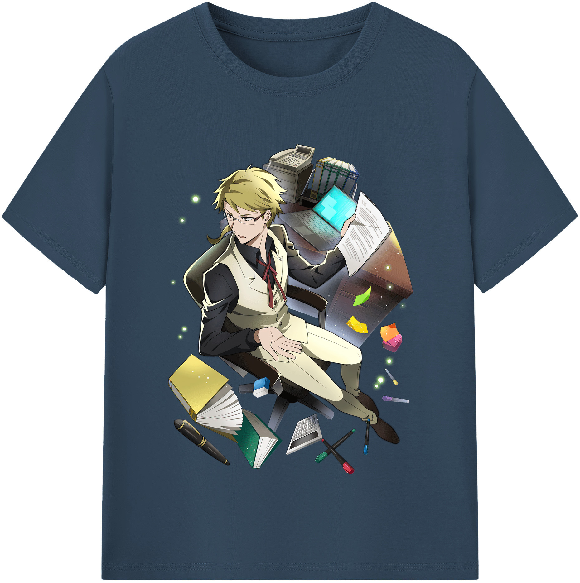 （画像用） 文豪ストレイドッグス Bungo Stray Dogs 綿100％半袖Tシャツ（フロントプリント）