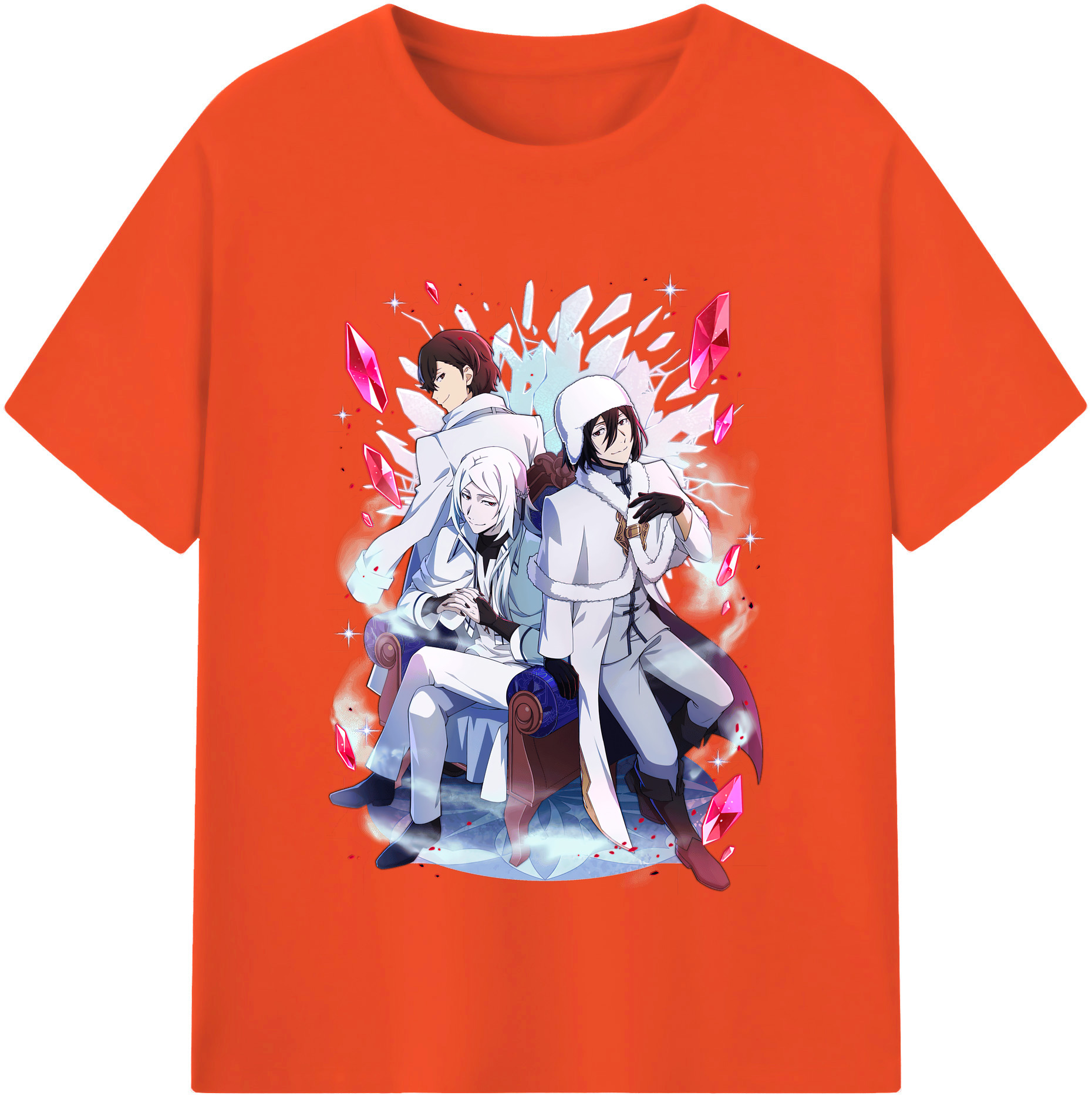 （画像用） 文豪ストレイドッグス Bungo Stray Dogs 綿100％半袖Tシャツ（フロントプリント）