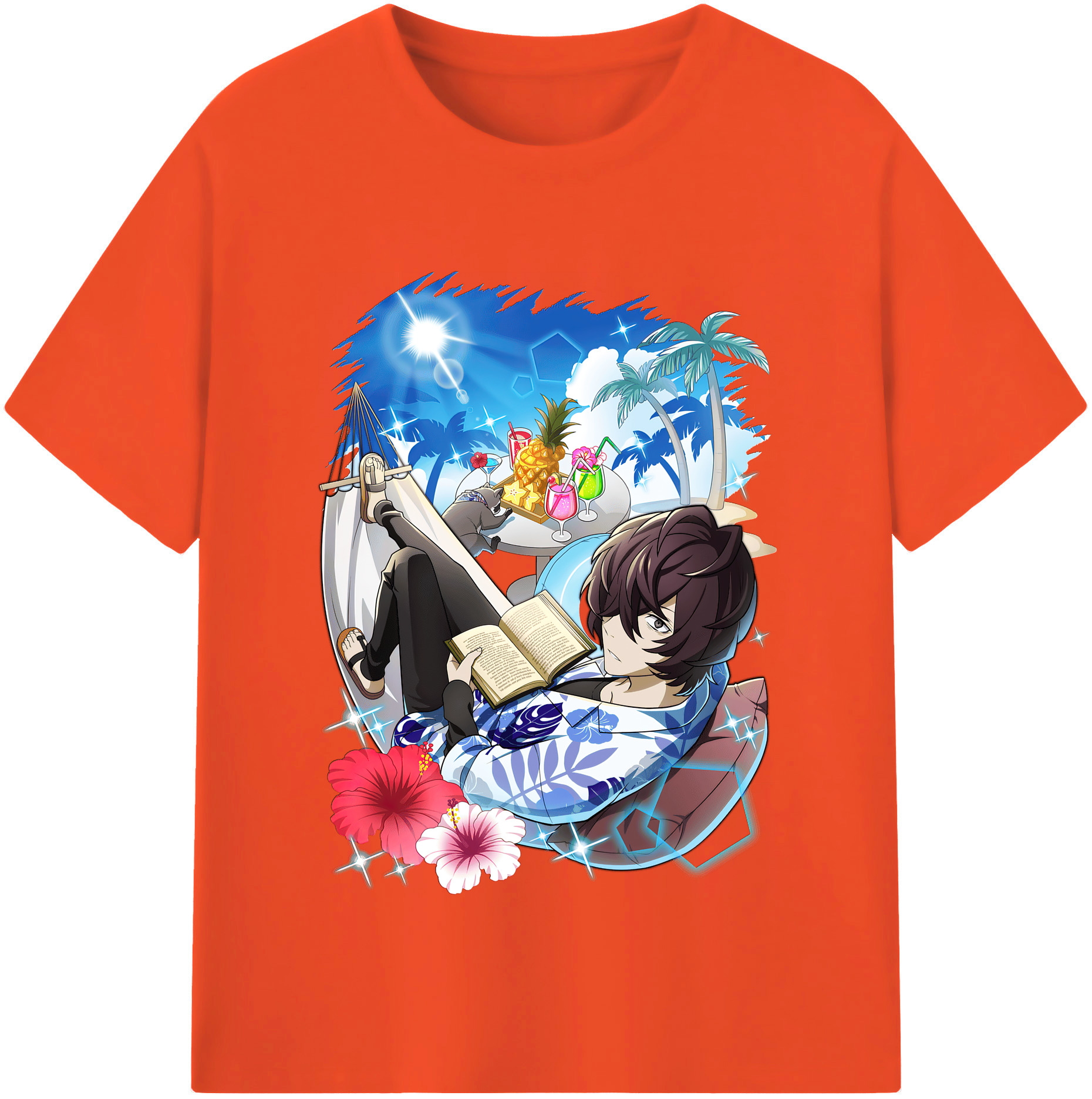 （画像用） 文豪ストレイドッグス Bungo Stray Dogs 綿100％半袖Tシャツ（フロントプリント）