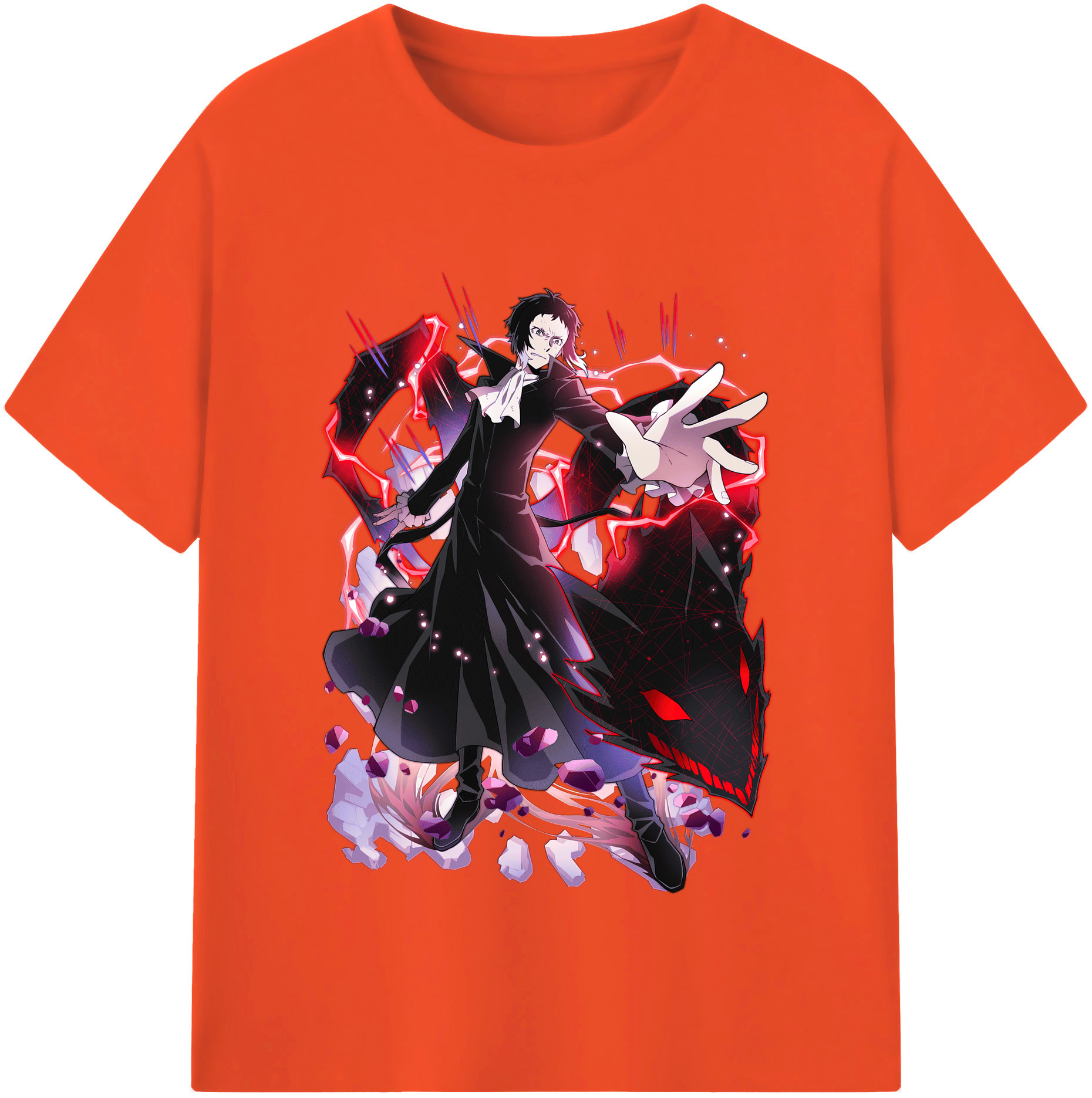 （画像用） 文豪ストレイドッグス Bungo Stray Dogs 綿100％半袖Tシャツ（フロントプリント）