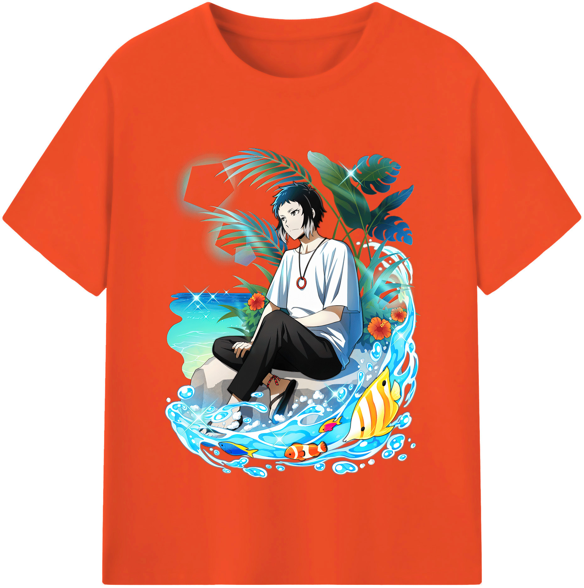 （画像用） 文豪ストレイドッグス Bungo Stray Dogs 綿100％半袖Tシャツ（フロントプリント）