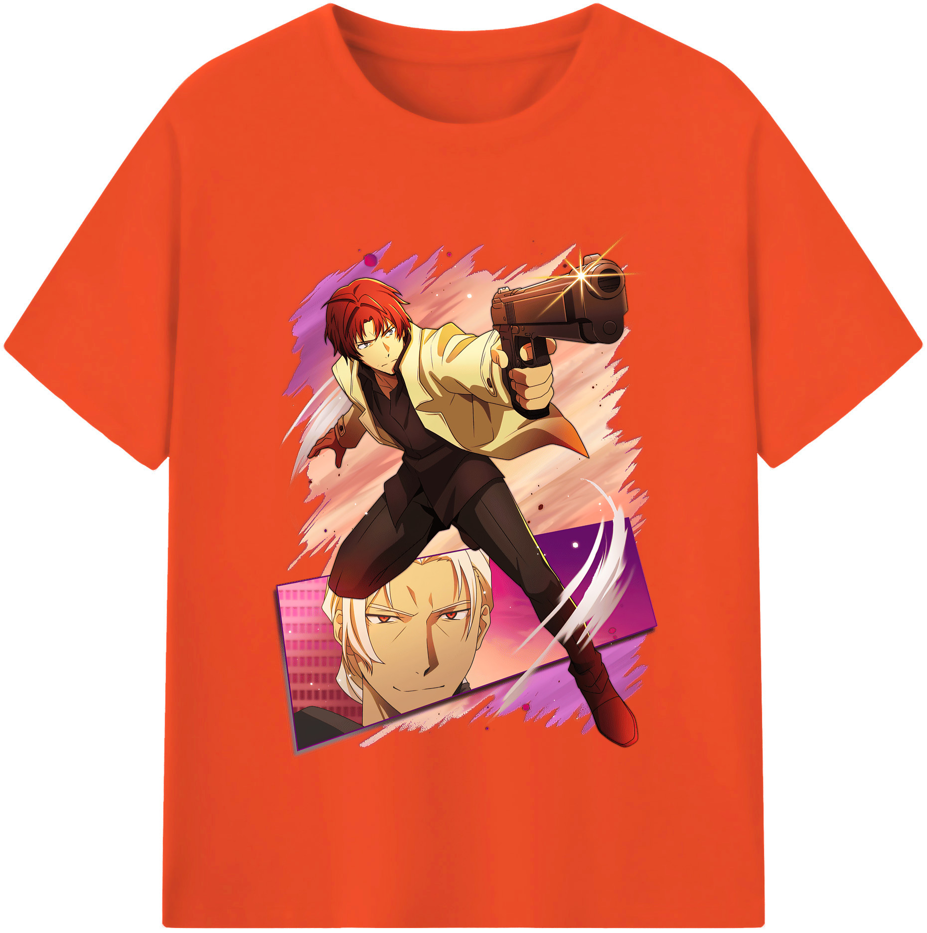 （画像用） 文豪ストレイドッグス Bungo Stray Dogs 綿100％半袖Tシャツ（フロントプリント）