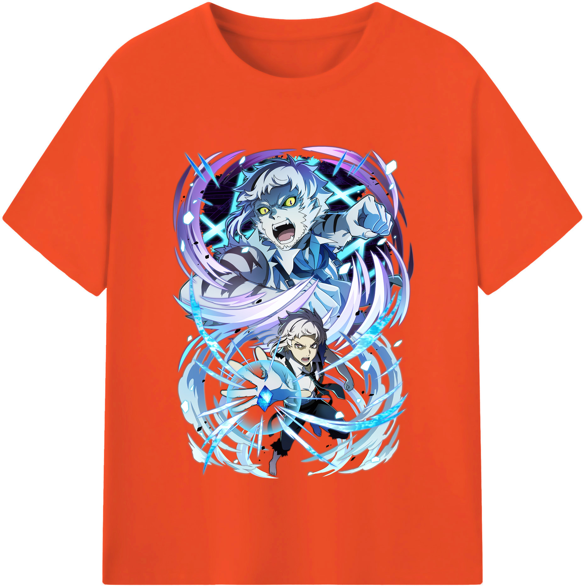 （画像用） 文豪ストレイドッグス Bungo Stray Dogs 綿100％半袖Tシャツ（フロントプリント）