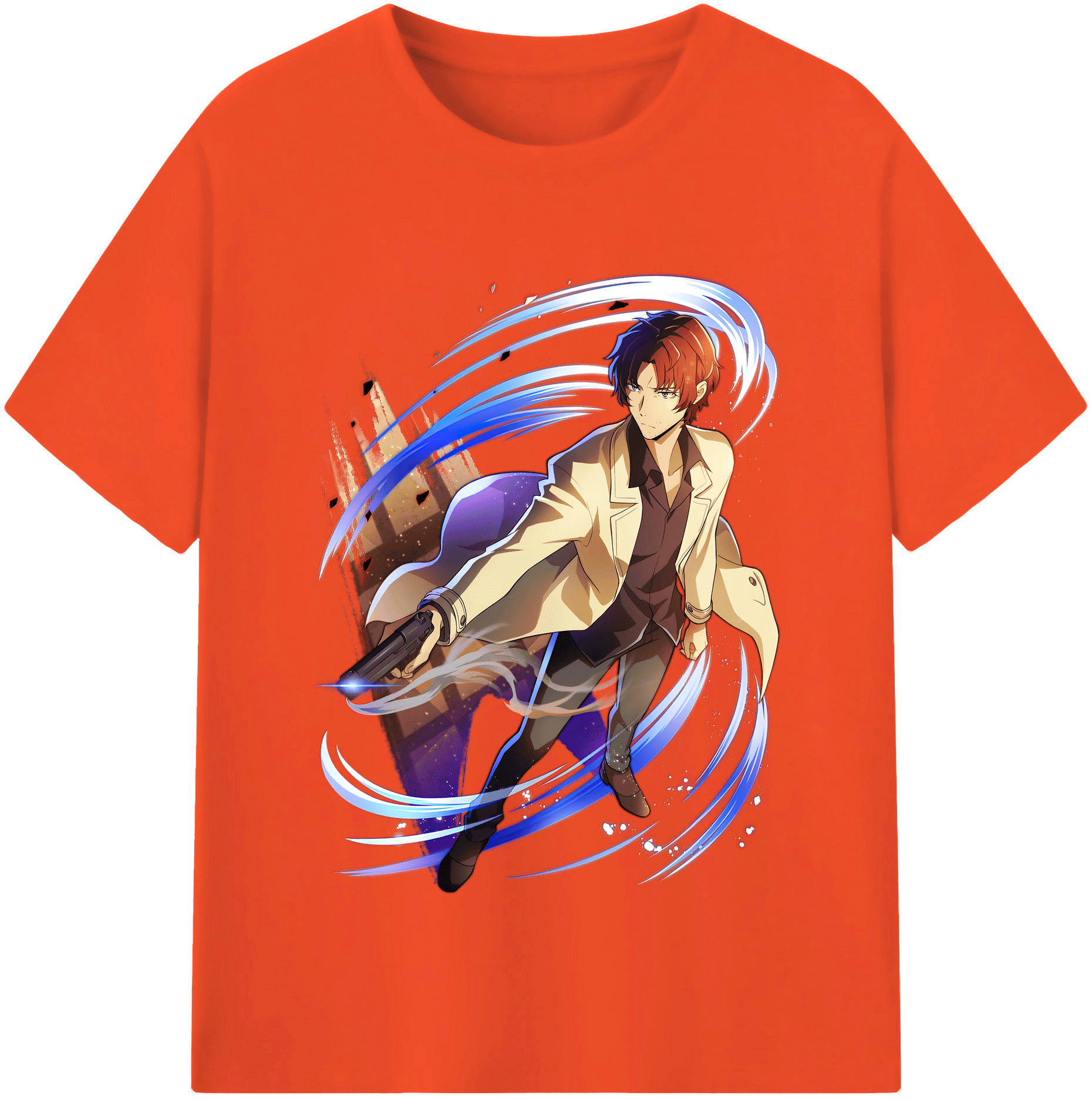 （画像用） 文豪ストレイドッグス Bungo Stray Dogs 綿100％半袖Tシャツ（フロントプリント）