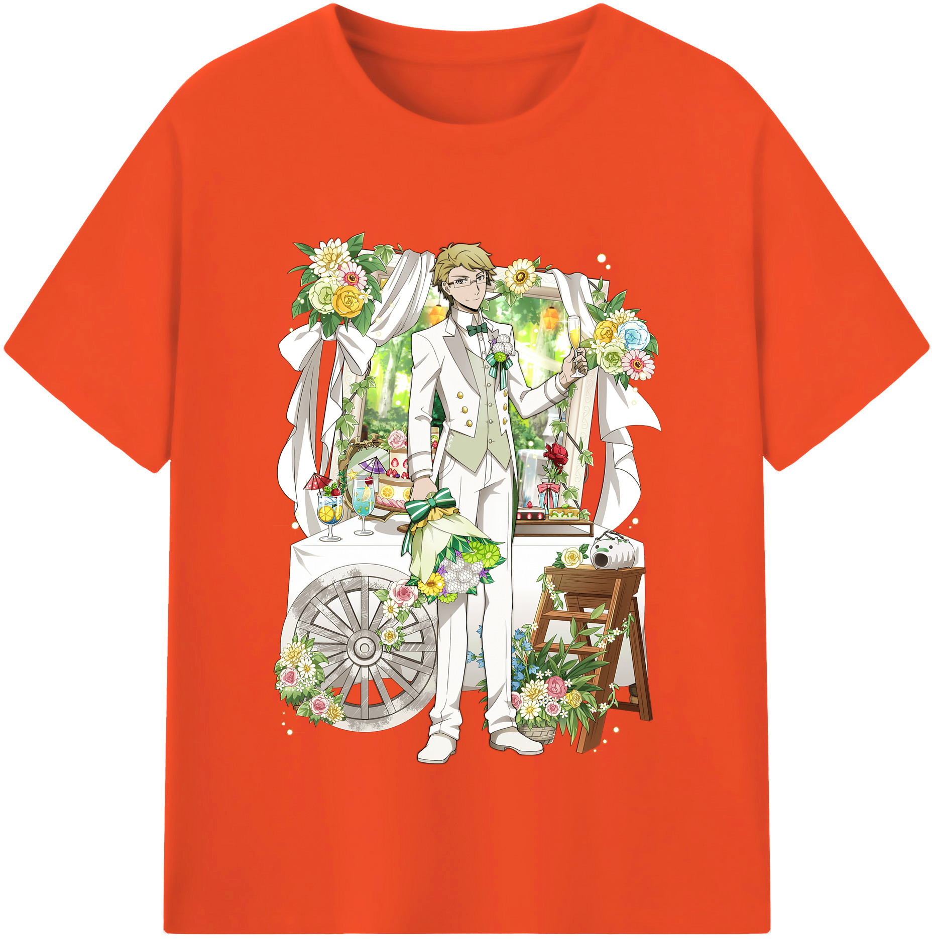 （画像用） 文豪ストレイドッグス Bungo Stray Dogs 綿100％半袖Tシャツ（フロントプリント）