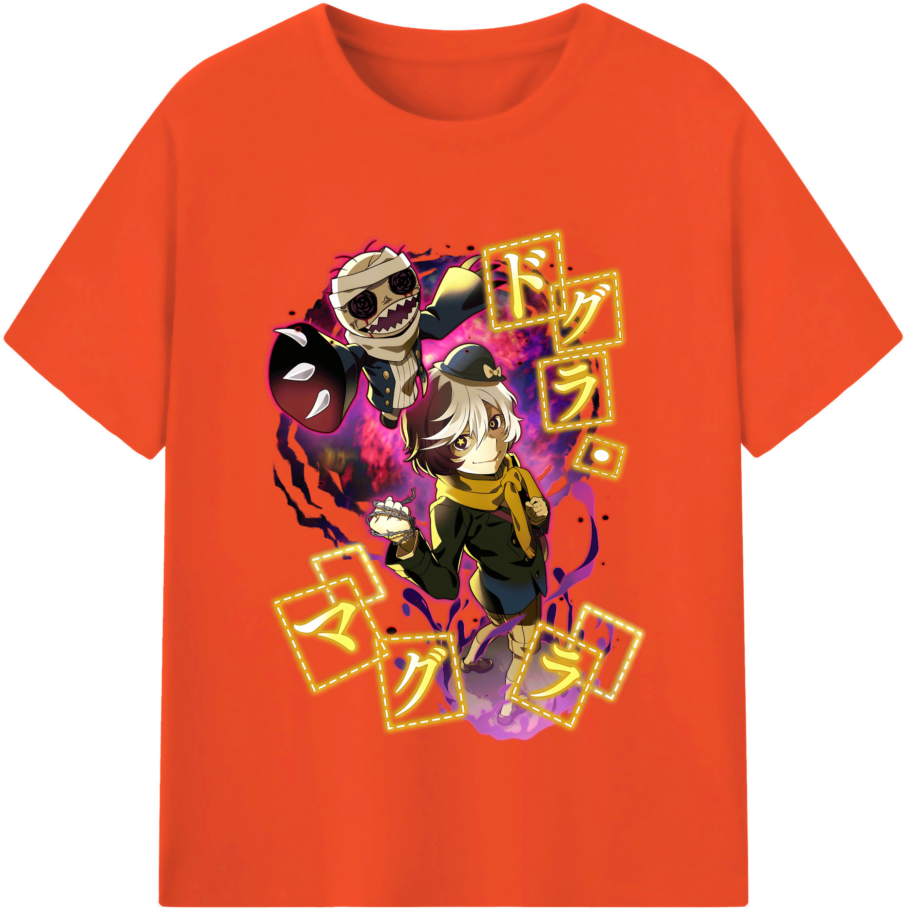 （画像用） 文豪ストレイドッグス Bungo Stray Dogs 綿100％半袖Tシャツ（フロントプリント）