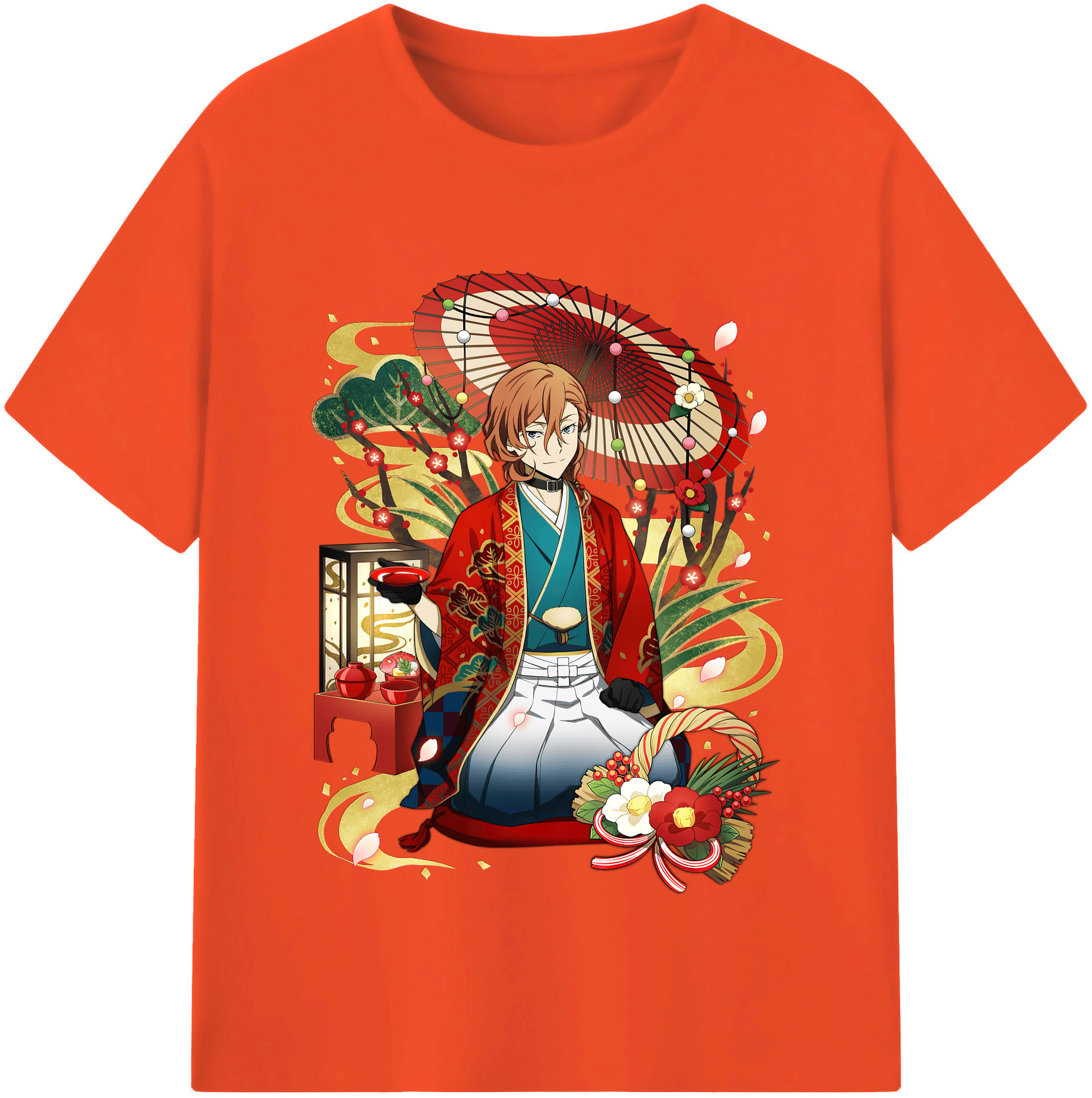 （画像用） 文豪ストレイドッグス Bungo Stray Dogs 綿100％半袖Tシャツ（フロントプリント）