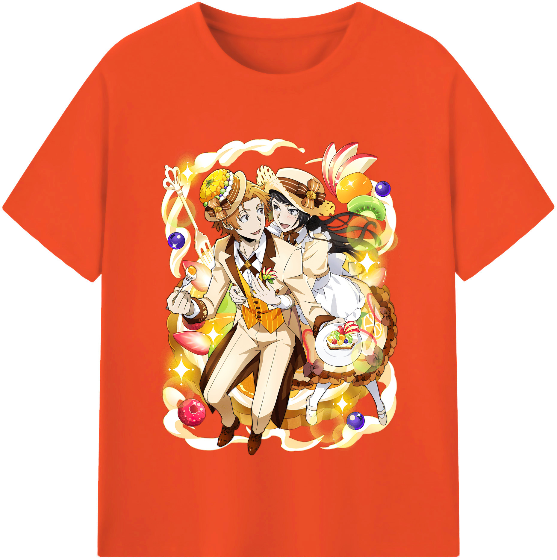 （画像用） 文豪ストレイドッグス Bungo Stray Dogs 綿100％半袖Tシャツ（フロントプリント）