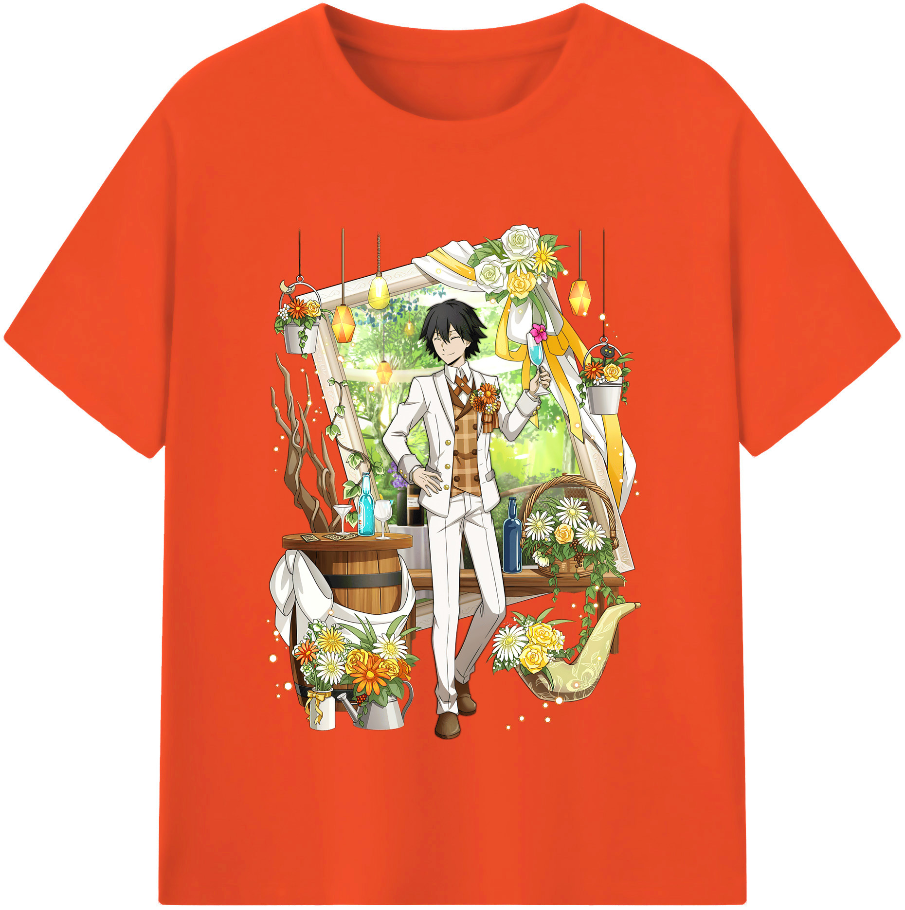 （画像用） 文豪ストレイドッグス Bungo Stray Dogs 綿100％半袖Tシャツ（フロントプリント）