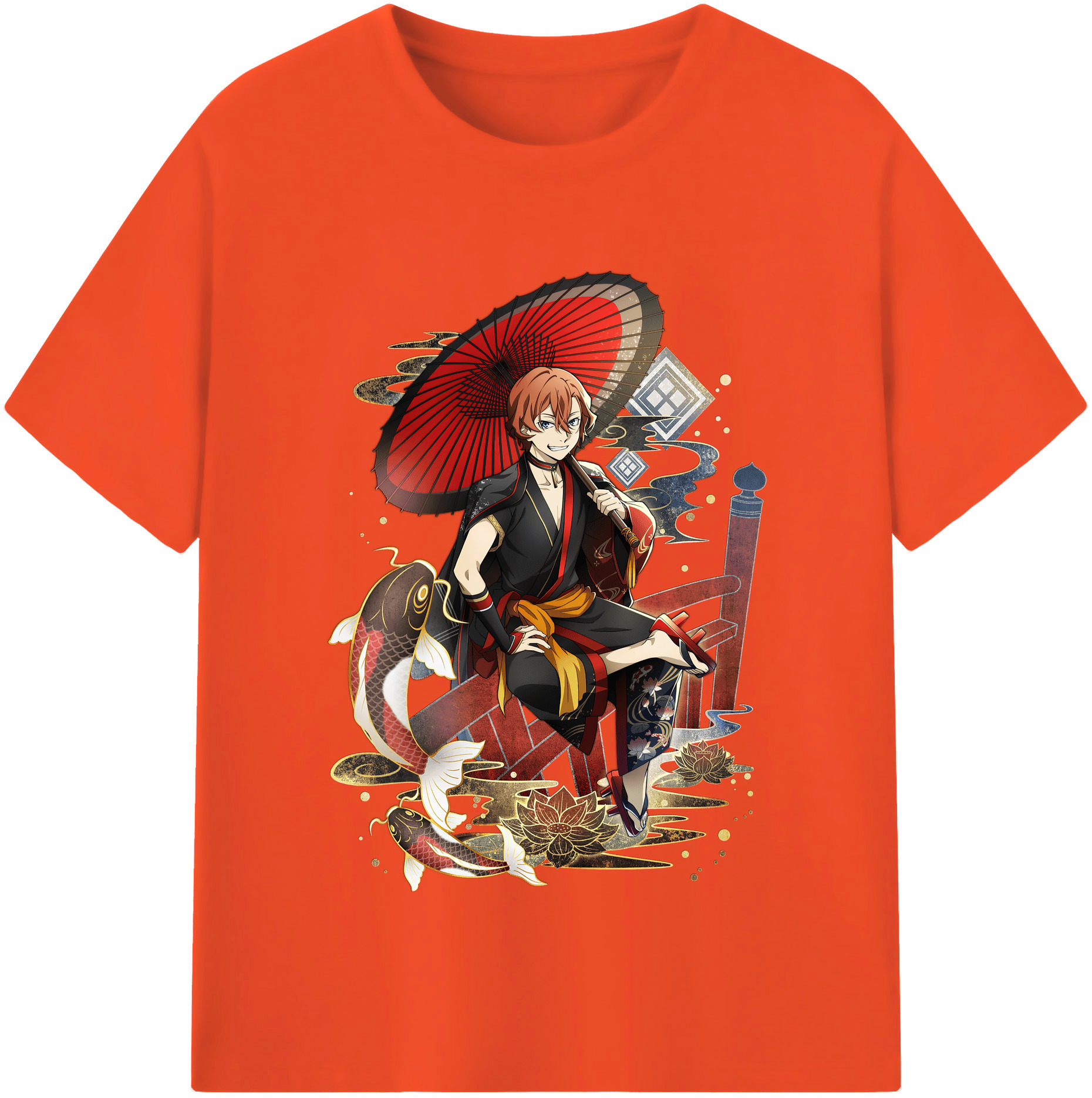 （画像用） 文豪ストレイドッグス Bungo Stray Dogs 綿100％半袖Tシャツ（フロントプリント）