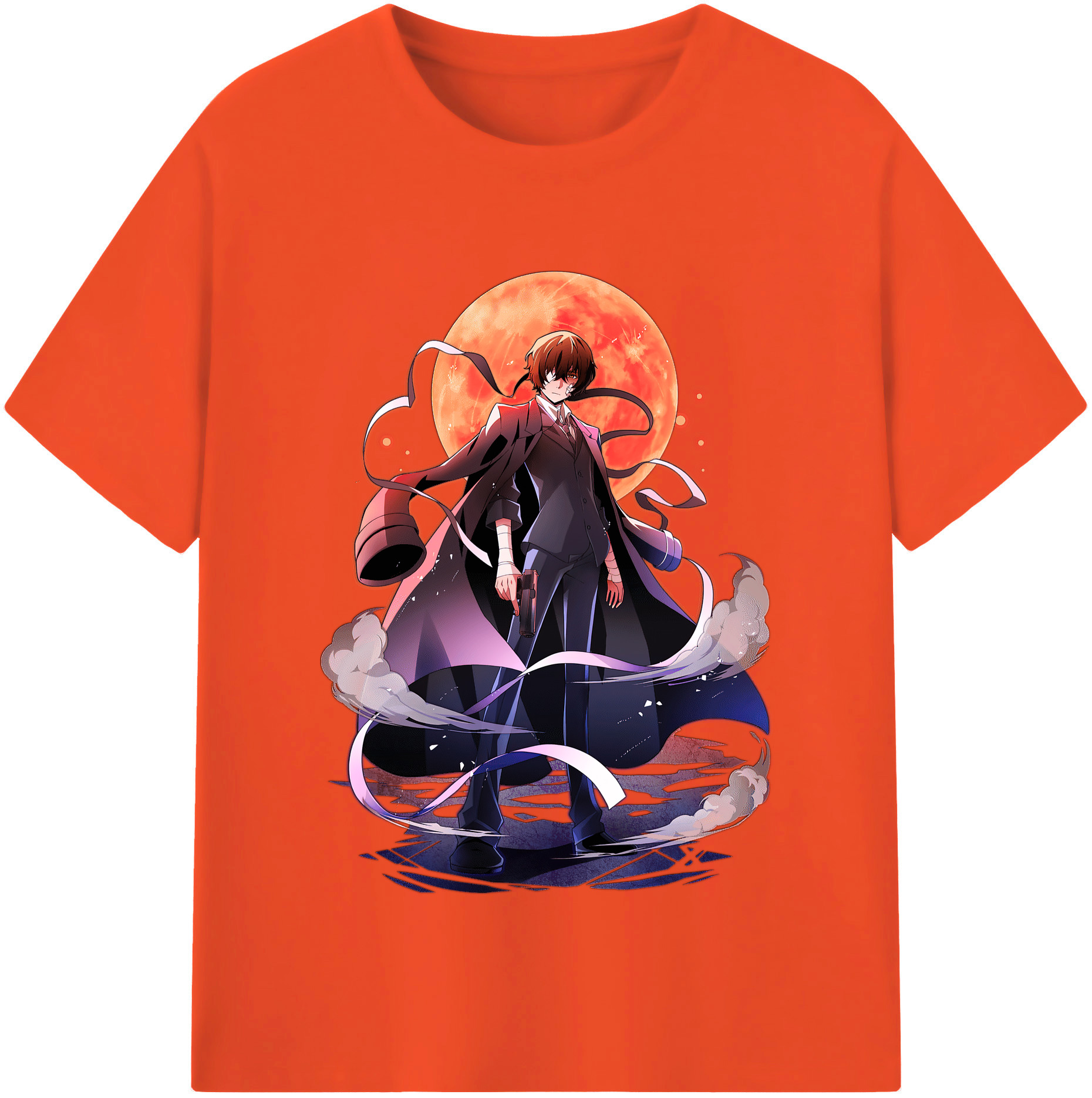 （画像用） 文豪ストレイドッグス Bungo Stray Dogs 綿100％半袖Tシャツ（フロントプリント）