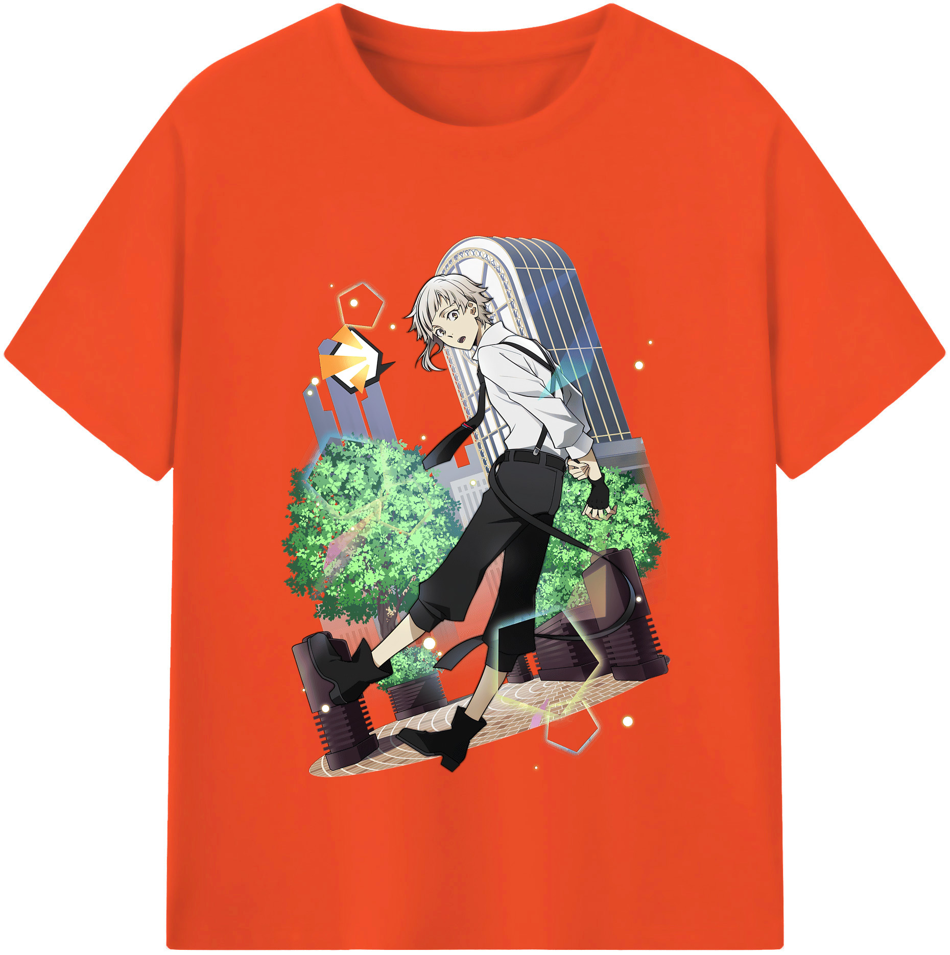 （画像用） 文豪ストレイドッグス Bungo Stray Dogs 綿100％半袖Tシャツ（フロントプリント）