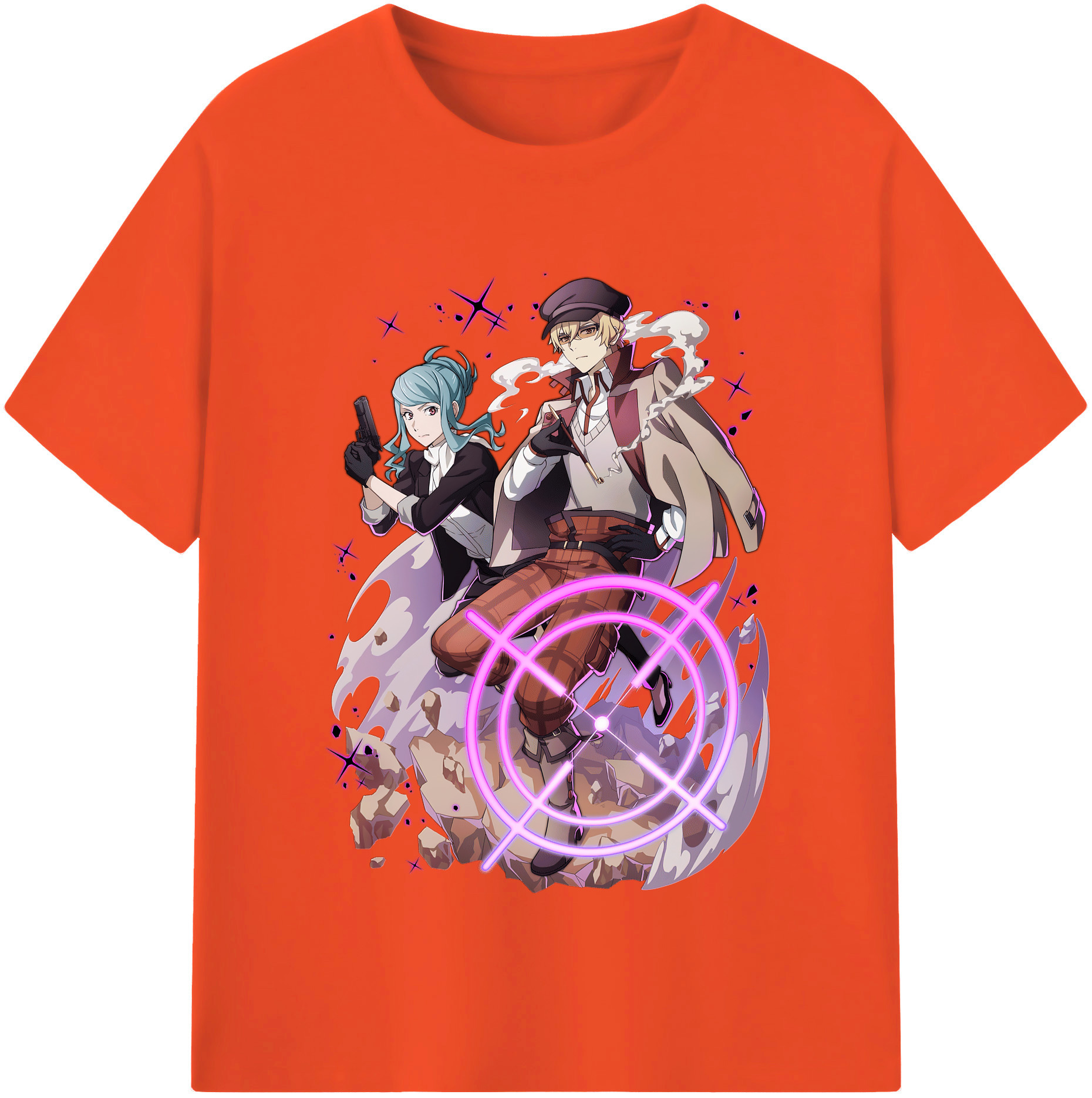 （画像用） 文豪ストレイドッグス Bungo Stray Dogs 綿100％半袖Tシャツ（フロントプリント）