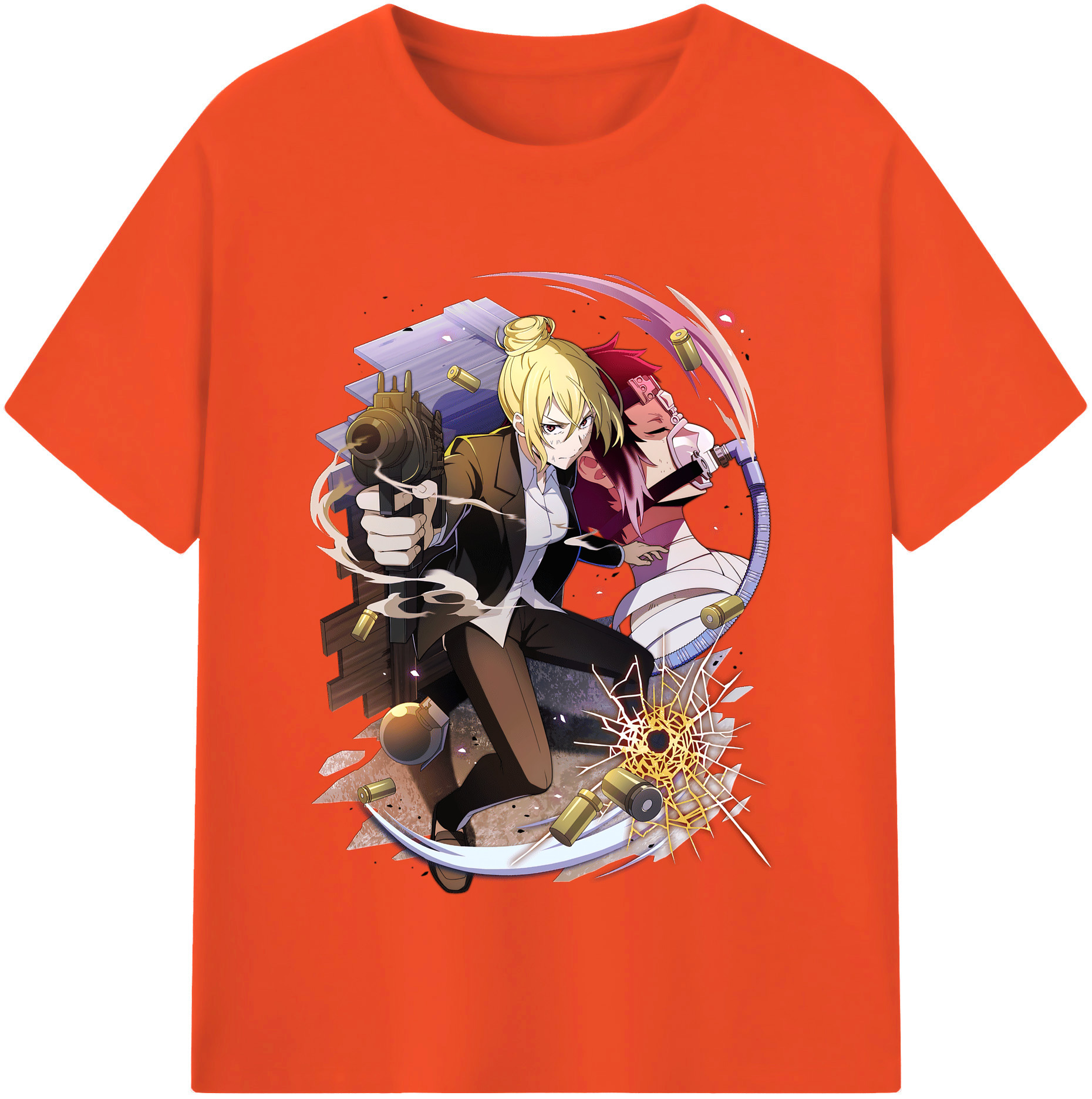 （画像用） 文豪ストレイドッグス Bungo Stray Dogs 綿100％半袖Tシャツ（フロントプリント）