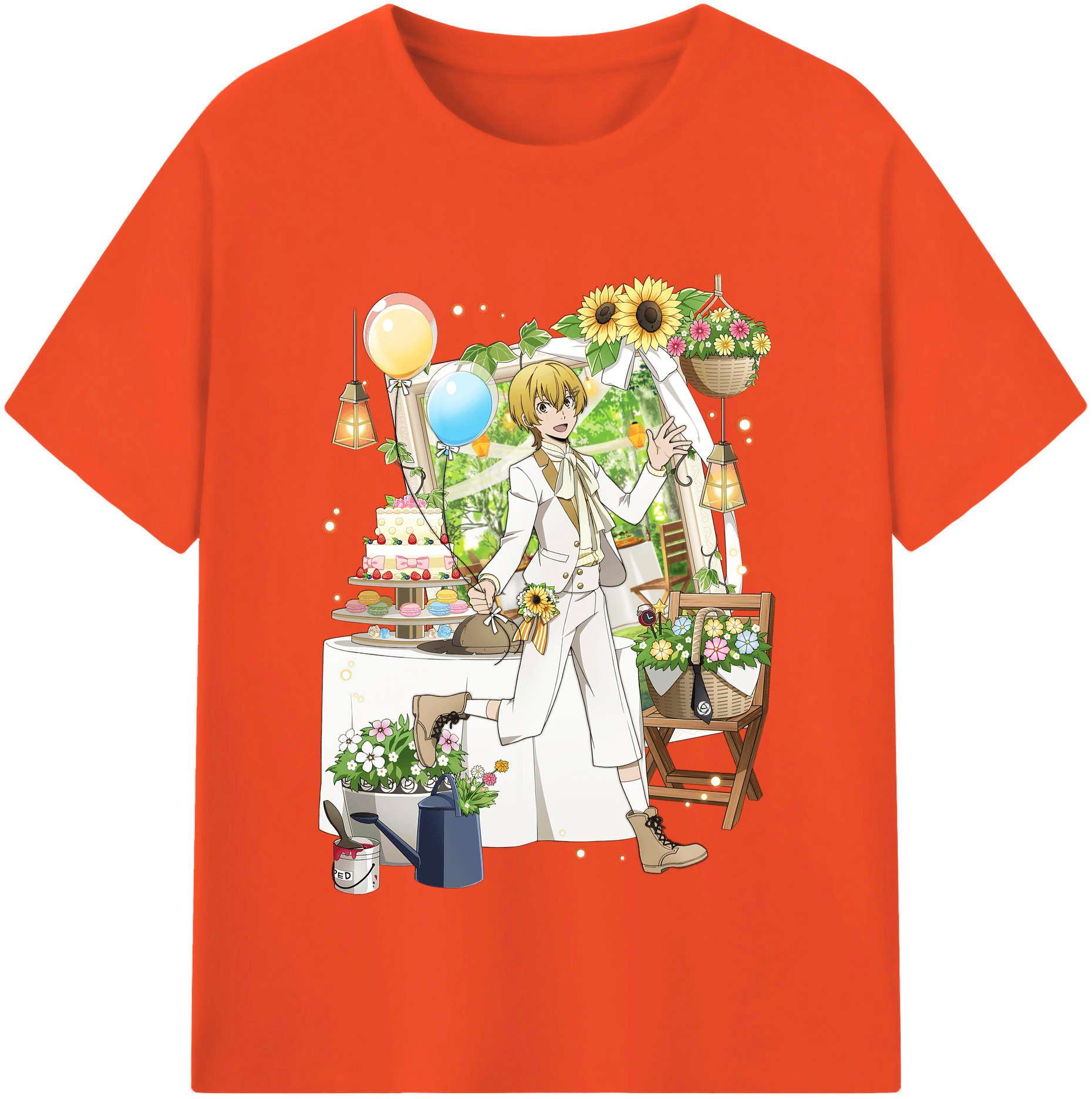 （画像用） 文豪ストレイドッグス Bungo Stray Dogs 綿100％半袖Tシャツ（フロントプリント）