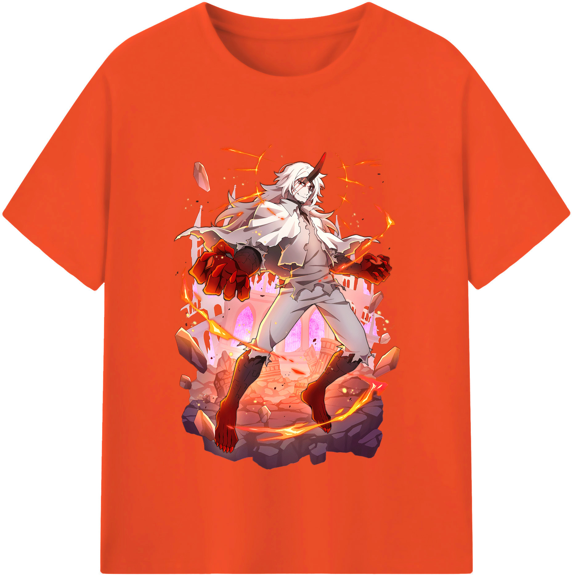 （画像用） 文豪ストレイドッグス Bungo Stray Dogs 綿100％半袖Tシャツ（フロントプリント）