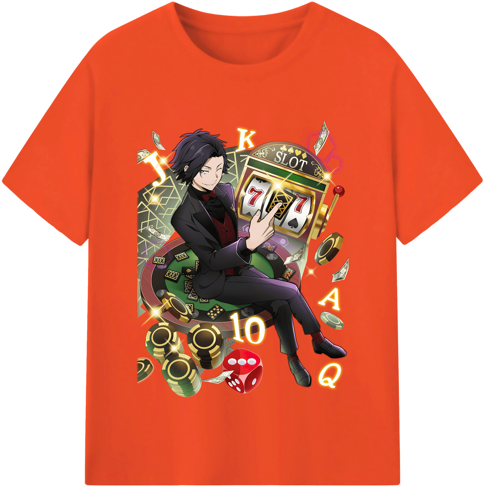 （画像用） 文豪ストレイドッグス Bungo Stray Dogs 綿100％半袖Tシャツ（フロントプリント）