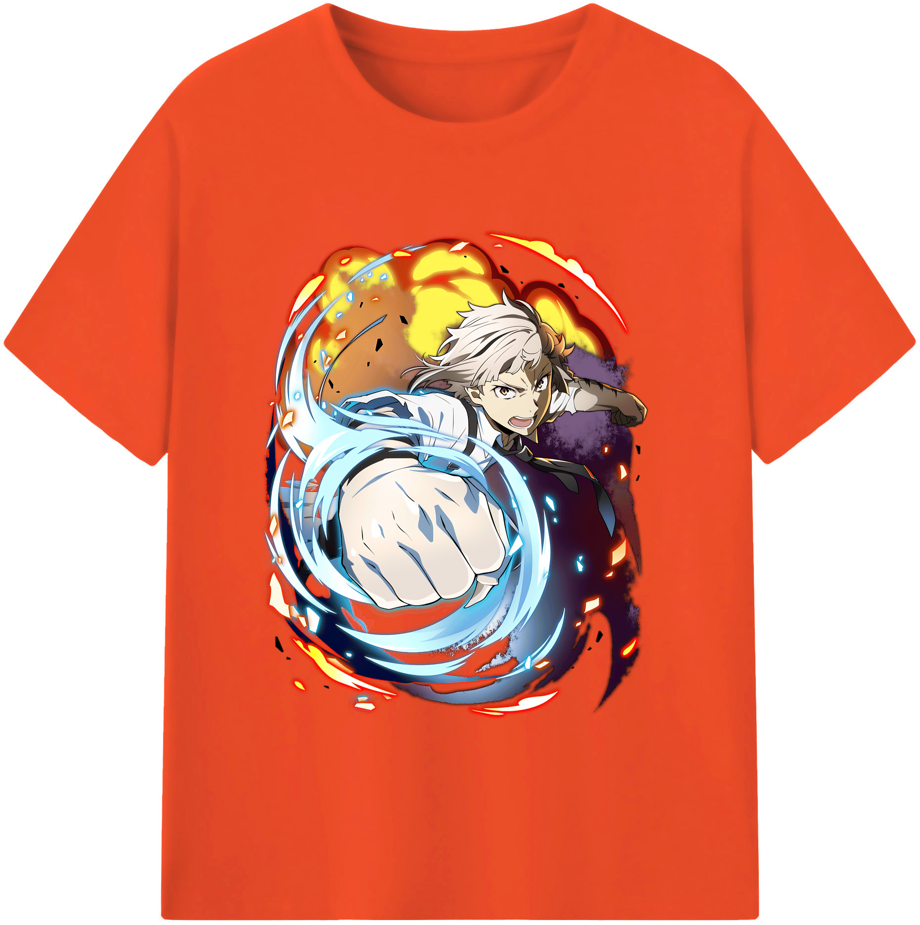 （画像用） 文豪ストレイドッグス Bungo Stray Dogs 綿100％半袖Tシャツ（フロントプリント）