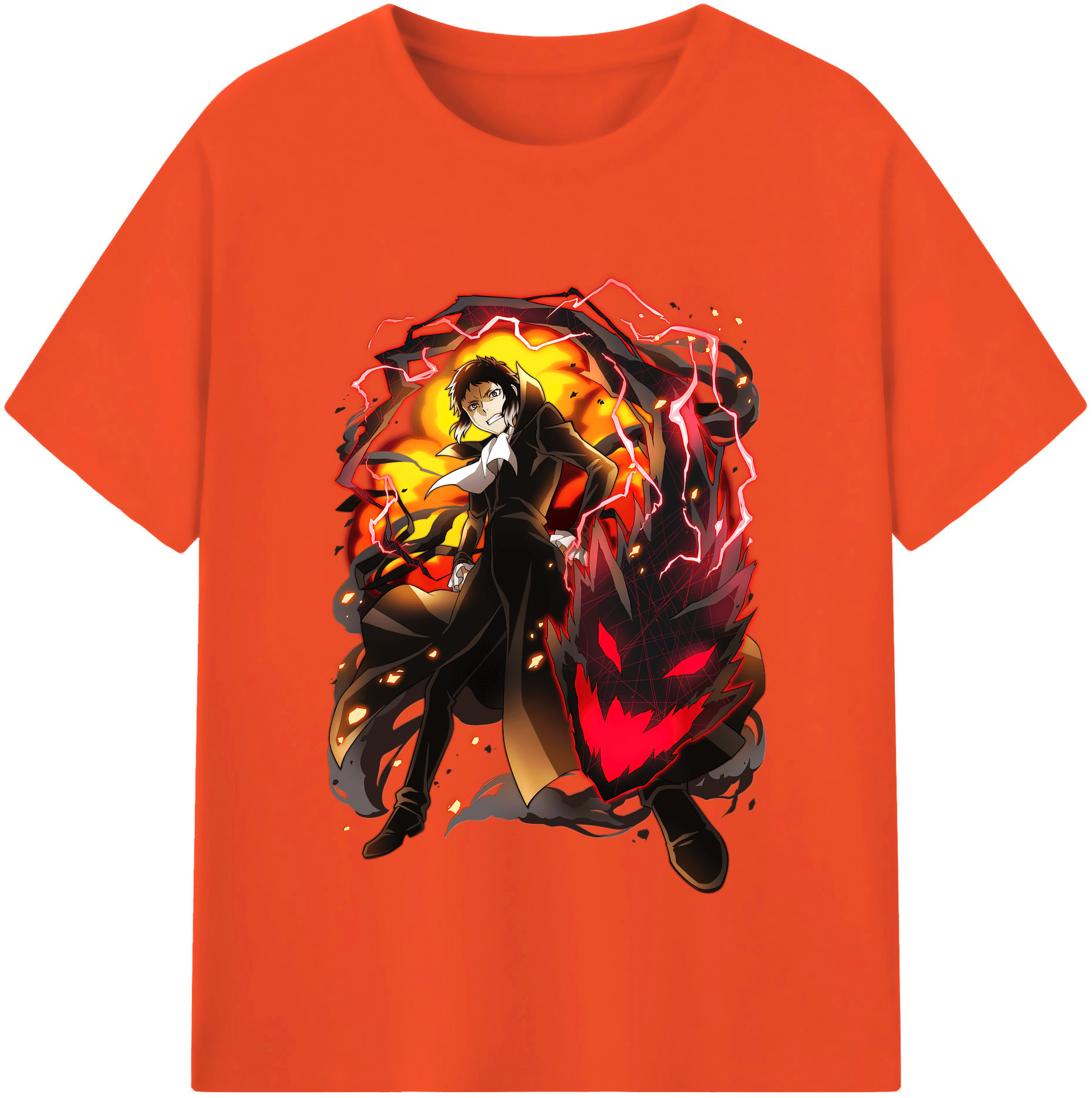 （画像用） 文豪ストレイドッグス Bungo Stray Dogs 綿100％半袖Tシャツ（フロントプリント）