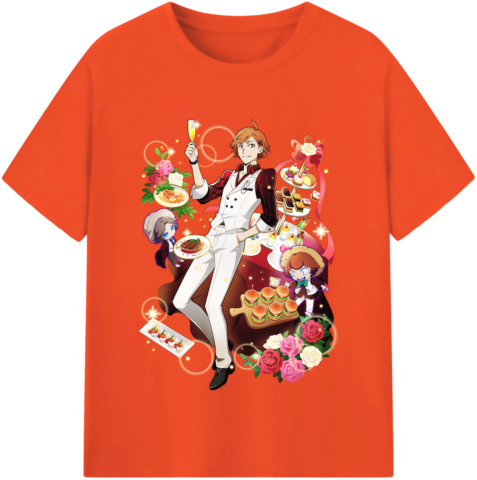 （画像用） 文豪ストレイドッグス Bungo Stray Dogs 綿100％半袖Tシャツ（フロントプリント）